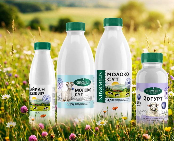 Дизайн упаковки молока и молочных продуктов на Dprofile