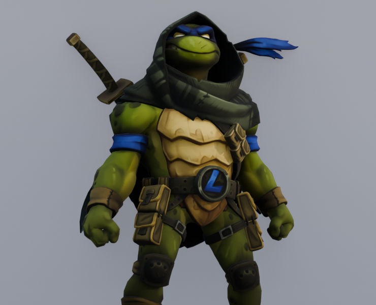 Анимация Леонардо (Черепашки-ниндзя) — 3D, Анимация на Dprofile
