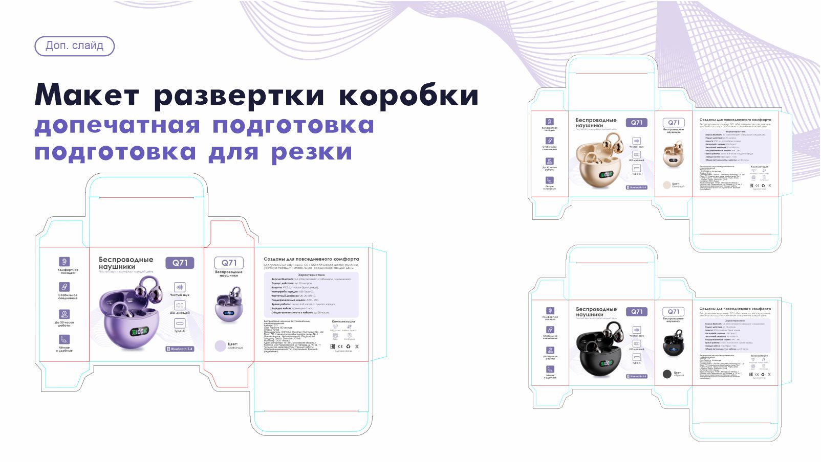 Дизайн упаковки для беспроводных наушников — Изображение №6 — Брендинг на Dprofile