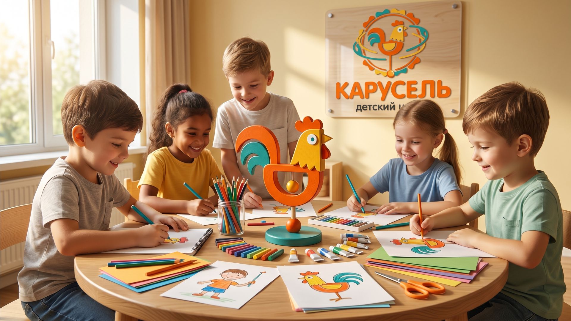 Брендинг детского центра "Карусель" в городе Красноярске. — Изображение №1 — Интерфейсы, Брендинг на Dprofile
