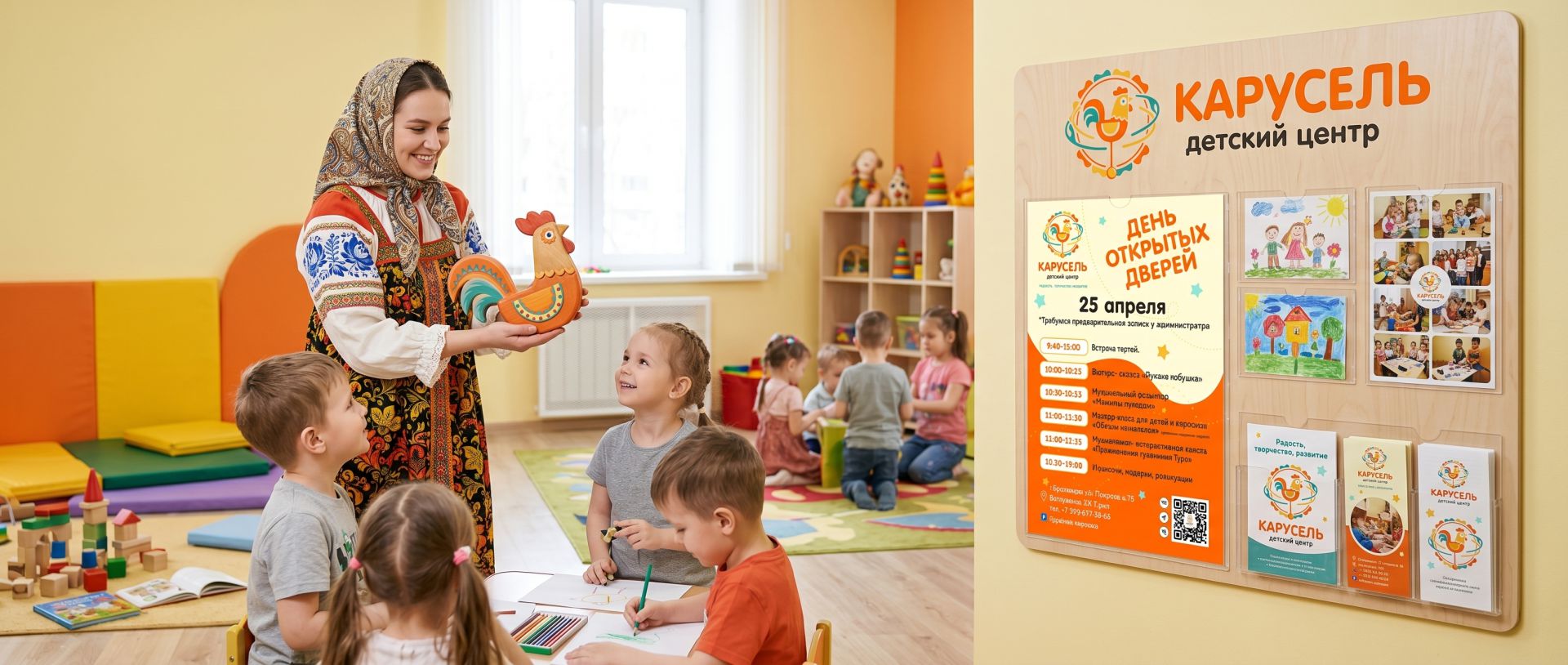 Брендинг детского центра "Карусель" в городе Красноярске. — Изображение №7 — Интерфейсы, Брендинг на Dprofile