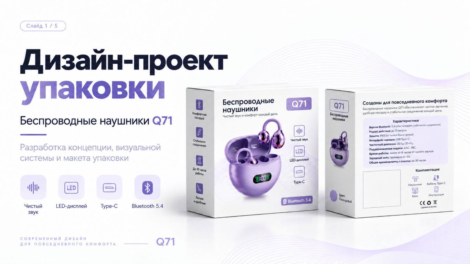 Дизайн упаковки для беспроводных наушников — Изображение №1 — Брендинг на Dprofile