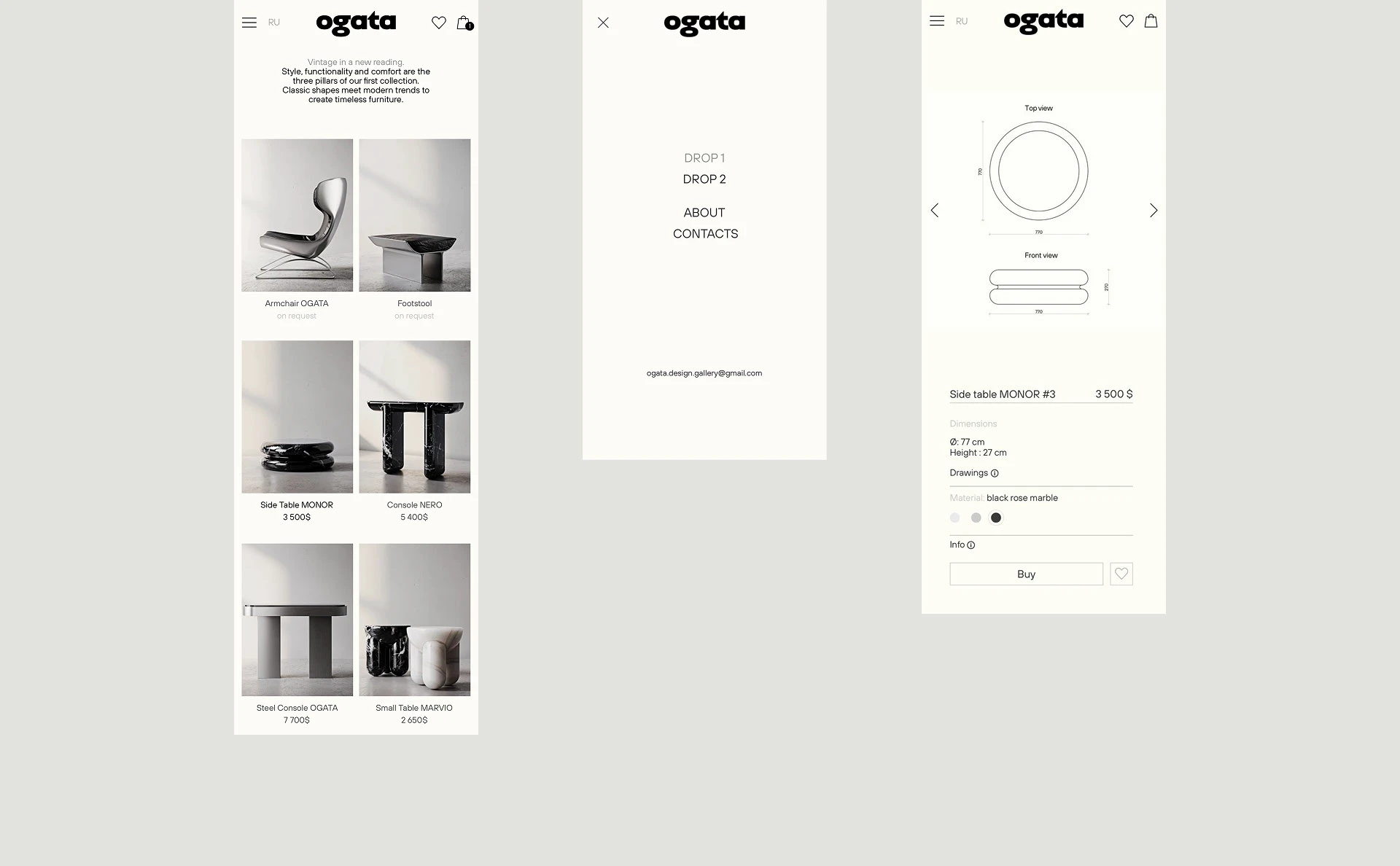 OGATA — Изображение №10 — Интерфейсы, Брендинг на Dprofile