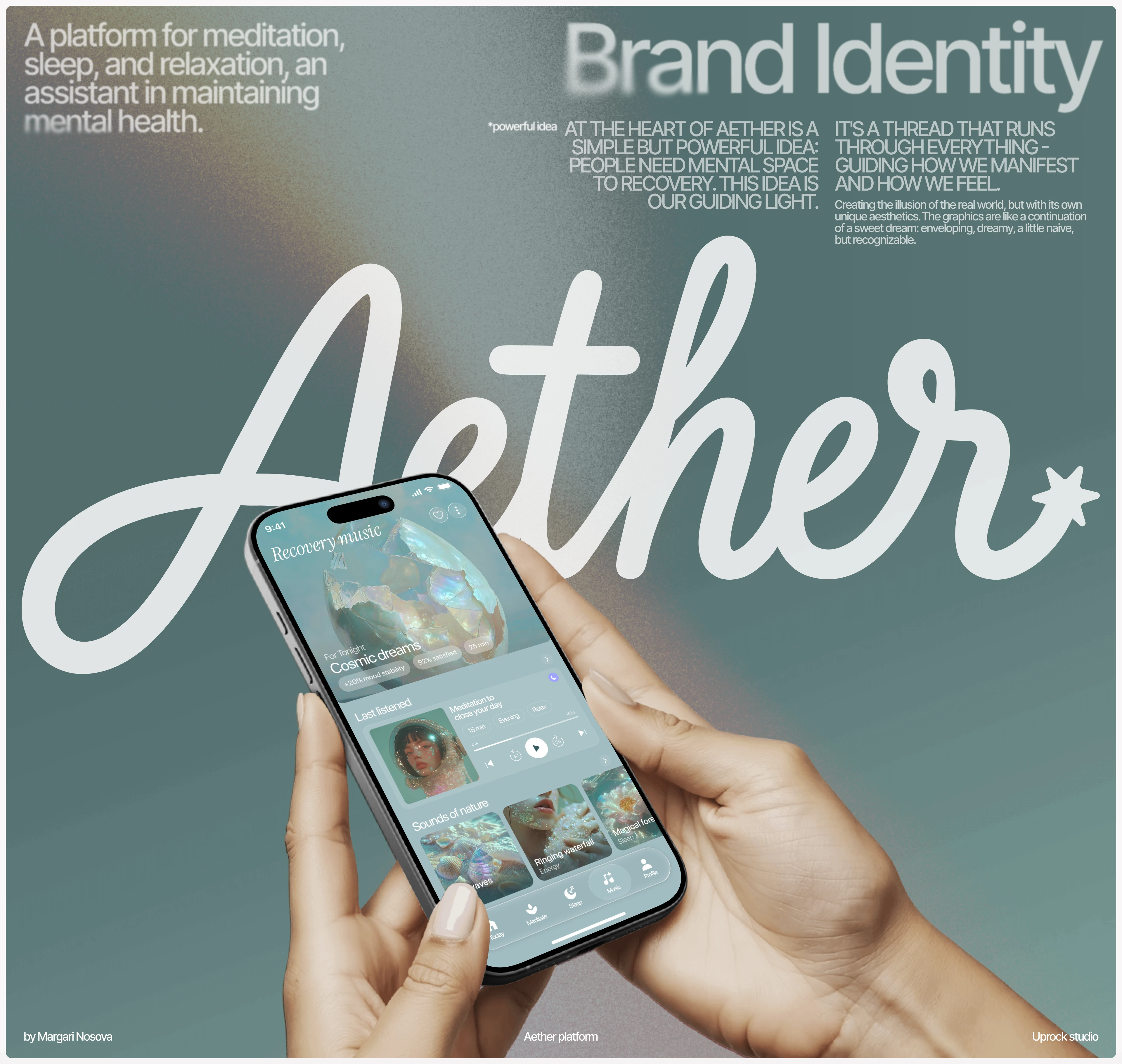 Aether | Brand identity for wellness app — Изображение №1 — Брендинг, Нейро на Dprofile