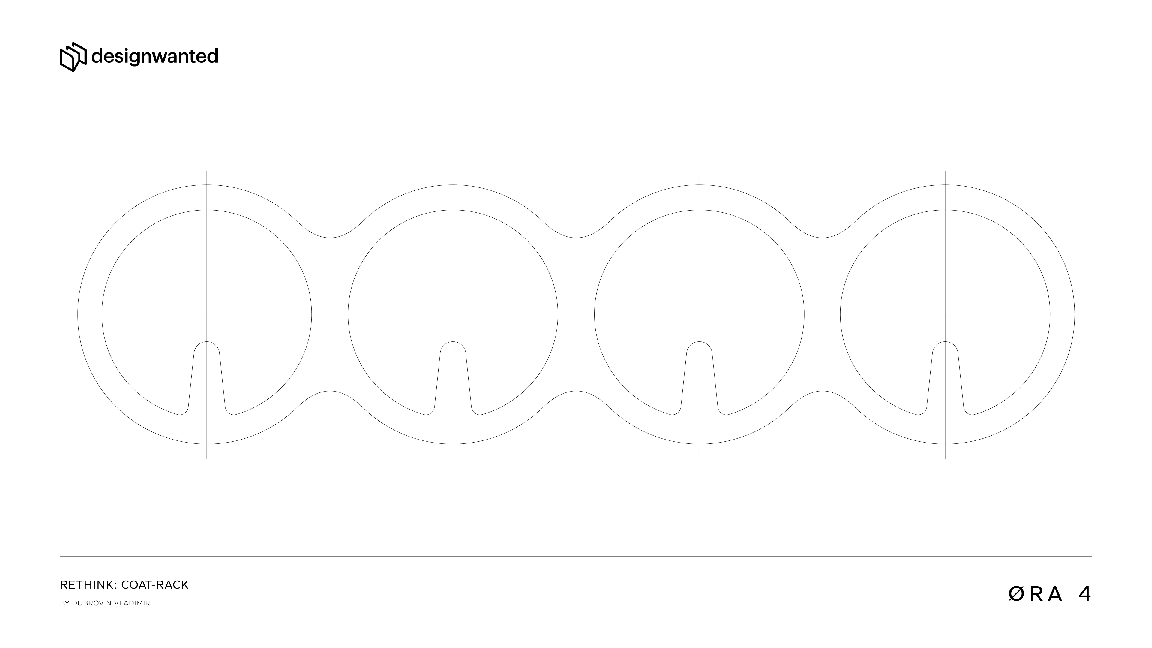 Minimalist Coat Rack «ØRA 4» — Изображение №1 — 3D, Промдизайн на Dprofile