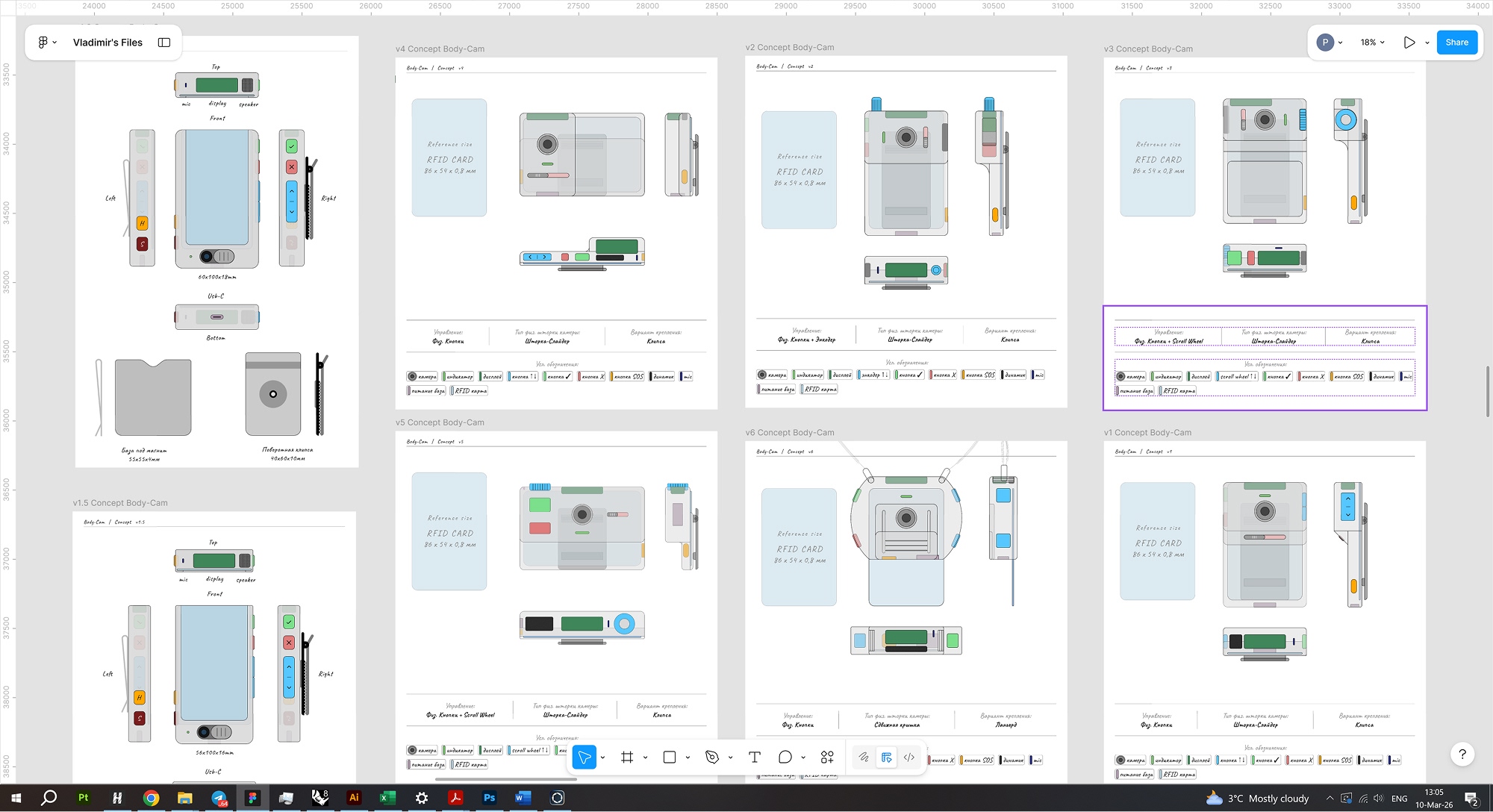 Wearable Smart Badge «SPUTNIK» — Изображение №23 — 3D, Промдизайн на Dprofile