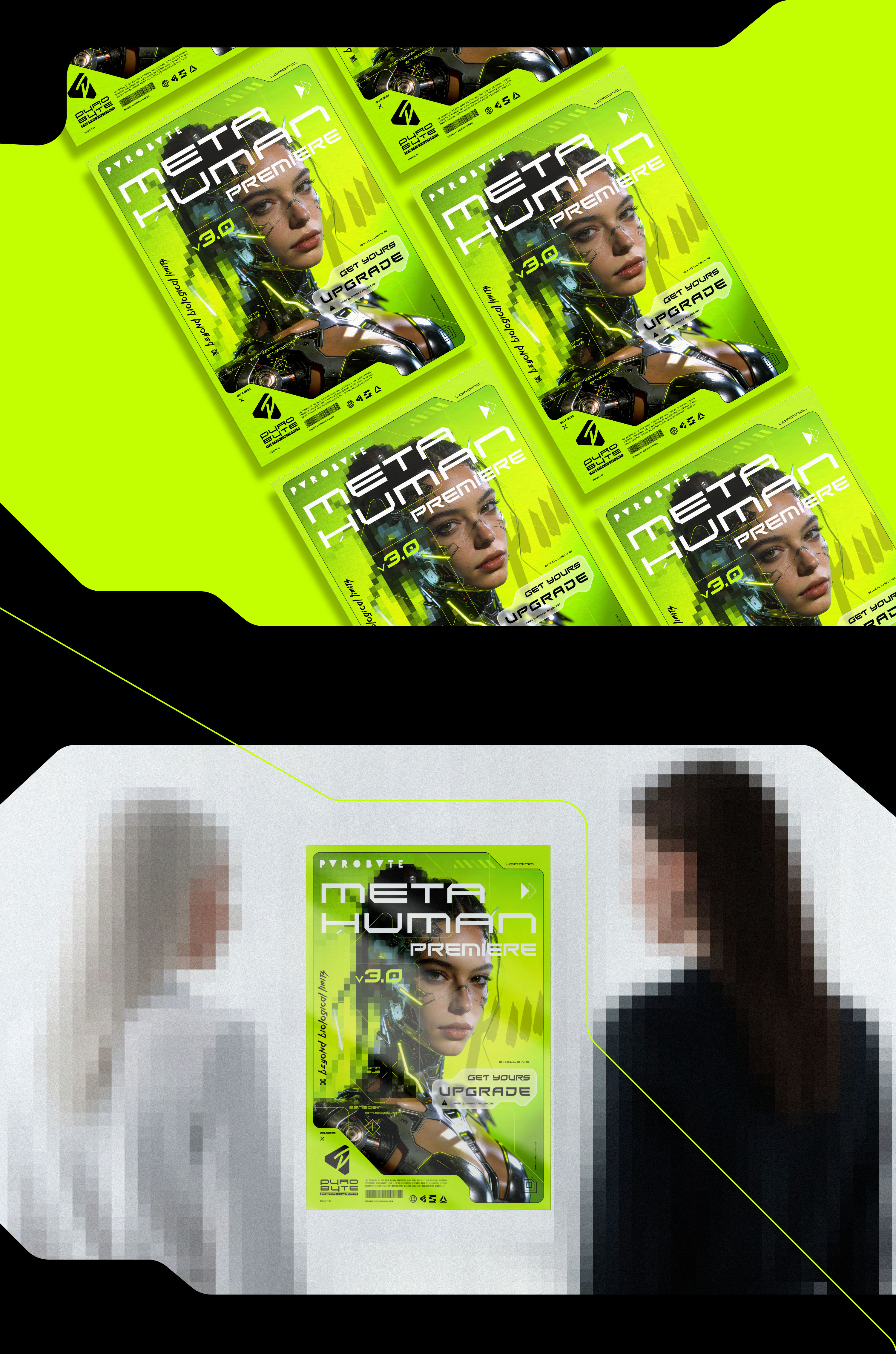 PYROBYTE | «META HUMAN» — Изображение №4 — Брендинг, Графика на Dprofile