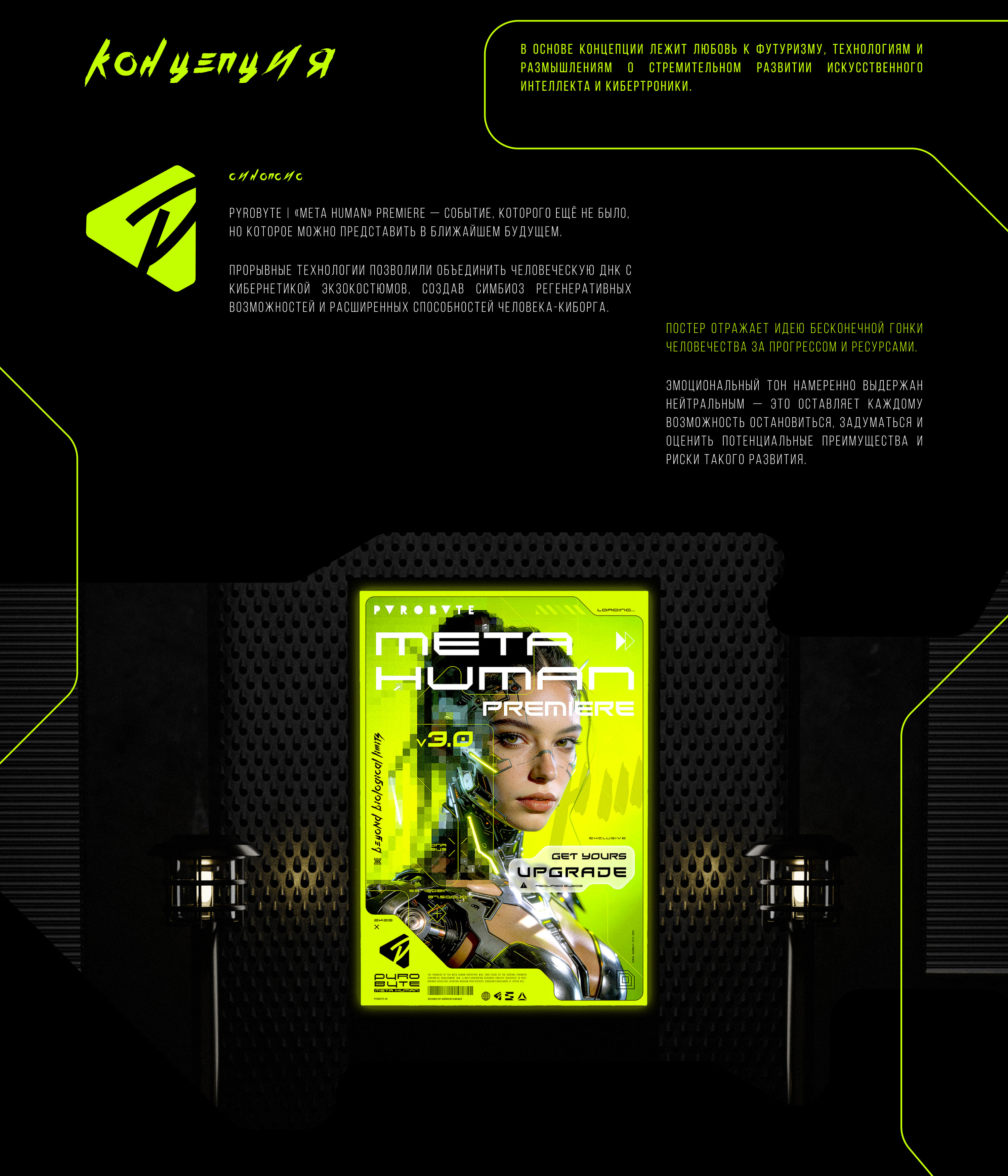 PYROBYTE | «META HUMAN» — Изображение №2 — Брендинг, Графика на Dprofile