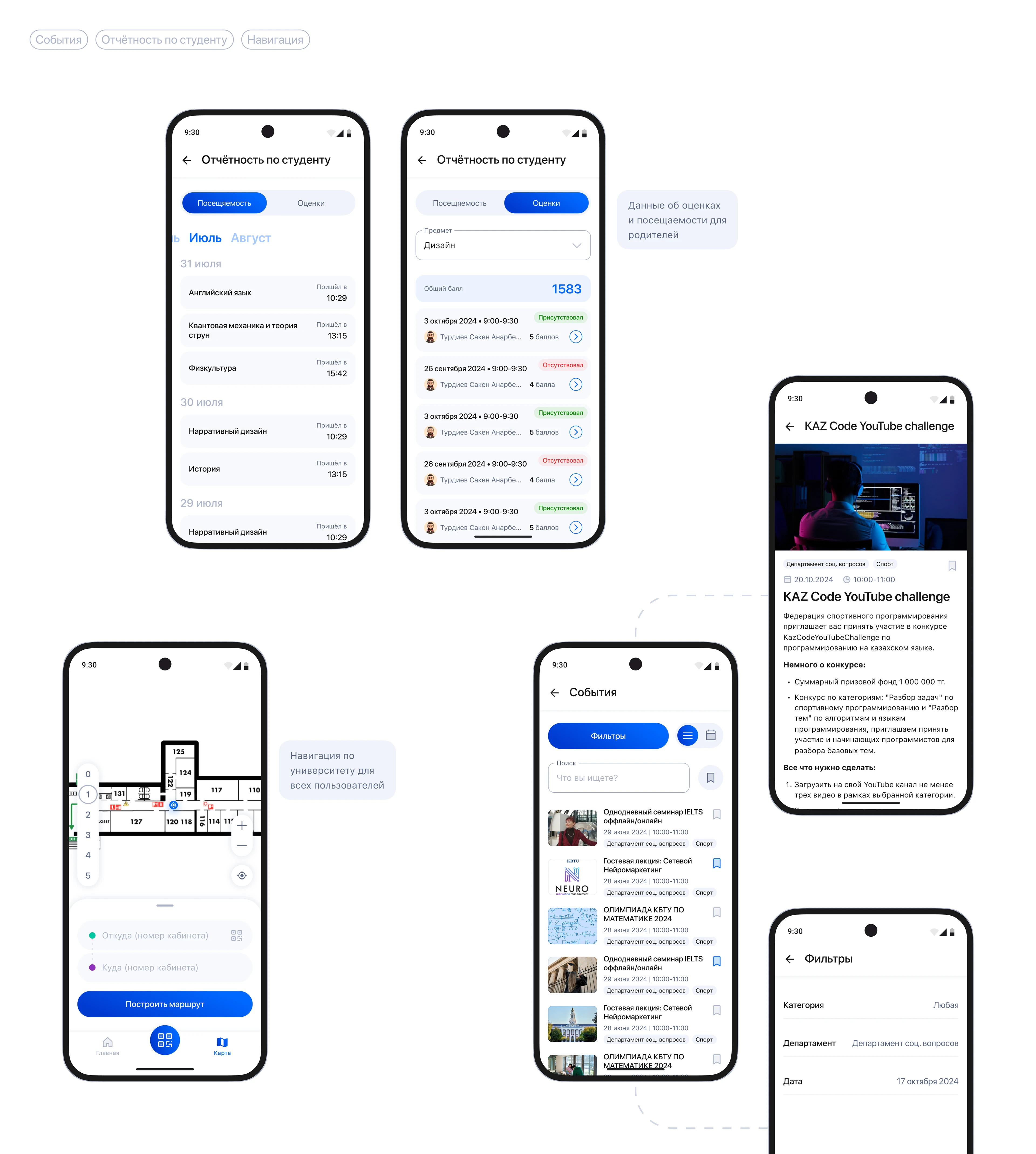 UniQ | Приложение для университета + админ-панель — Изображение №10 — Интерфейсы, Анимация на Dprofile