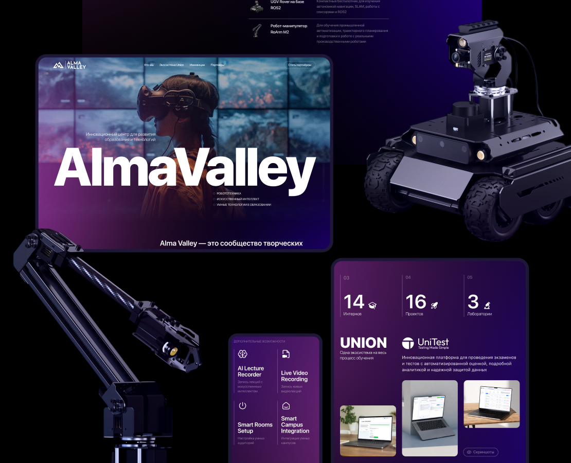AlmaValley — Интерфейсы, Анимация на Dprofile