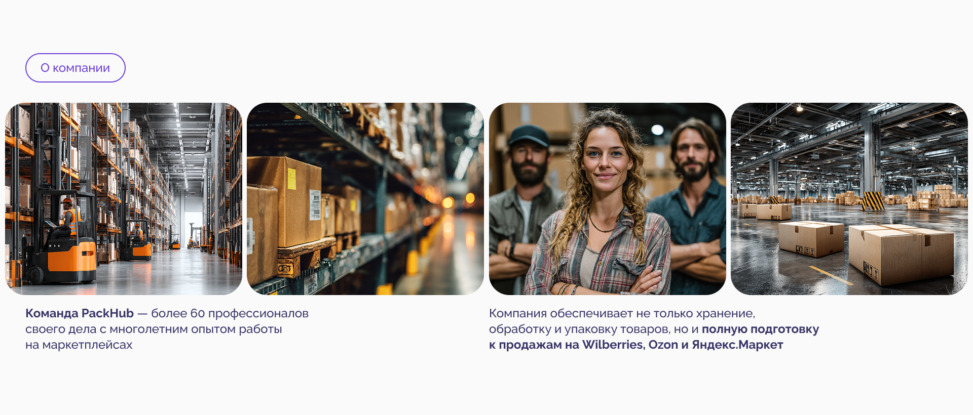 Сайт на Тильде для фулфилмент-компании в Москве — Изображение №2 — Интерфейсы на Dprofile