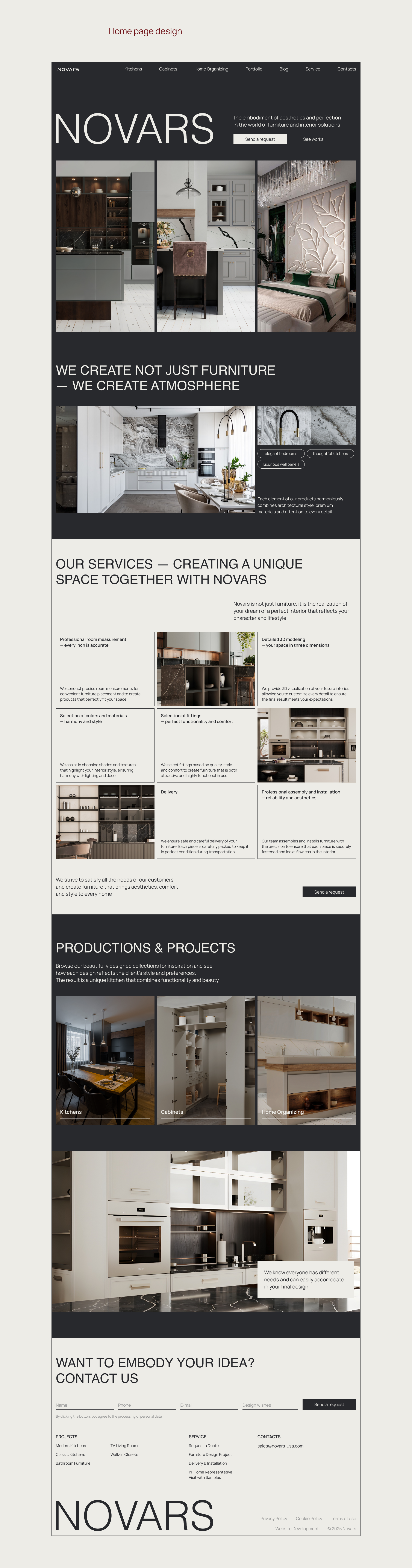 Сайт для кухонь на Тильде — Изображение №6 — Интерфейсы на Dprofile