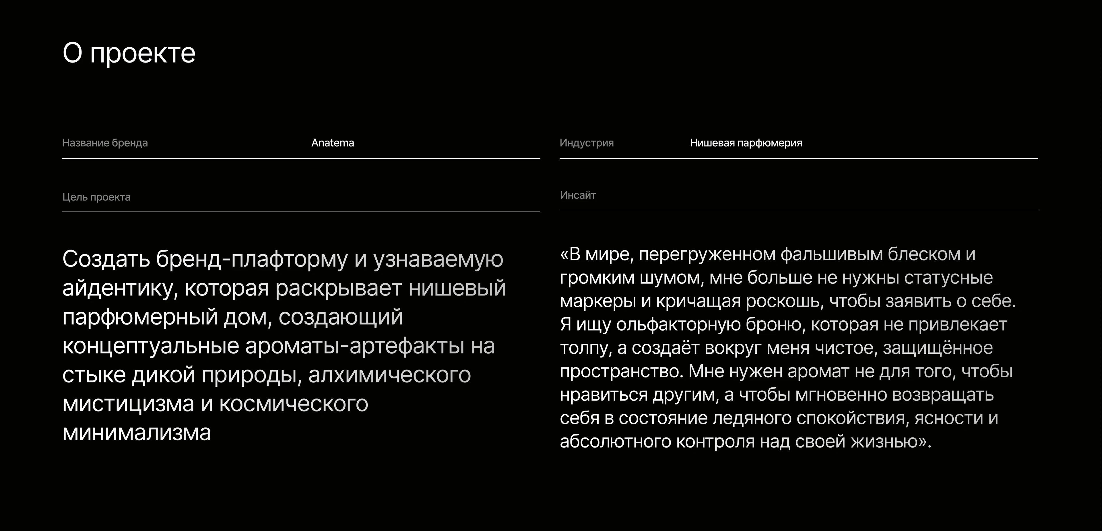 Бренд-платформа и айдентика для парфюмерного бренда — Изображение №2 — Брендинг на Dprofile