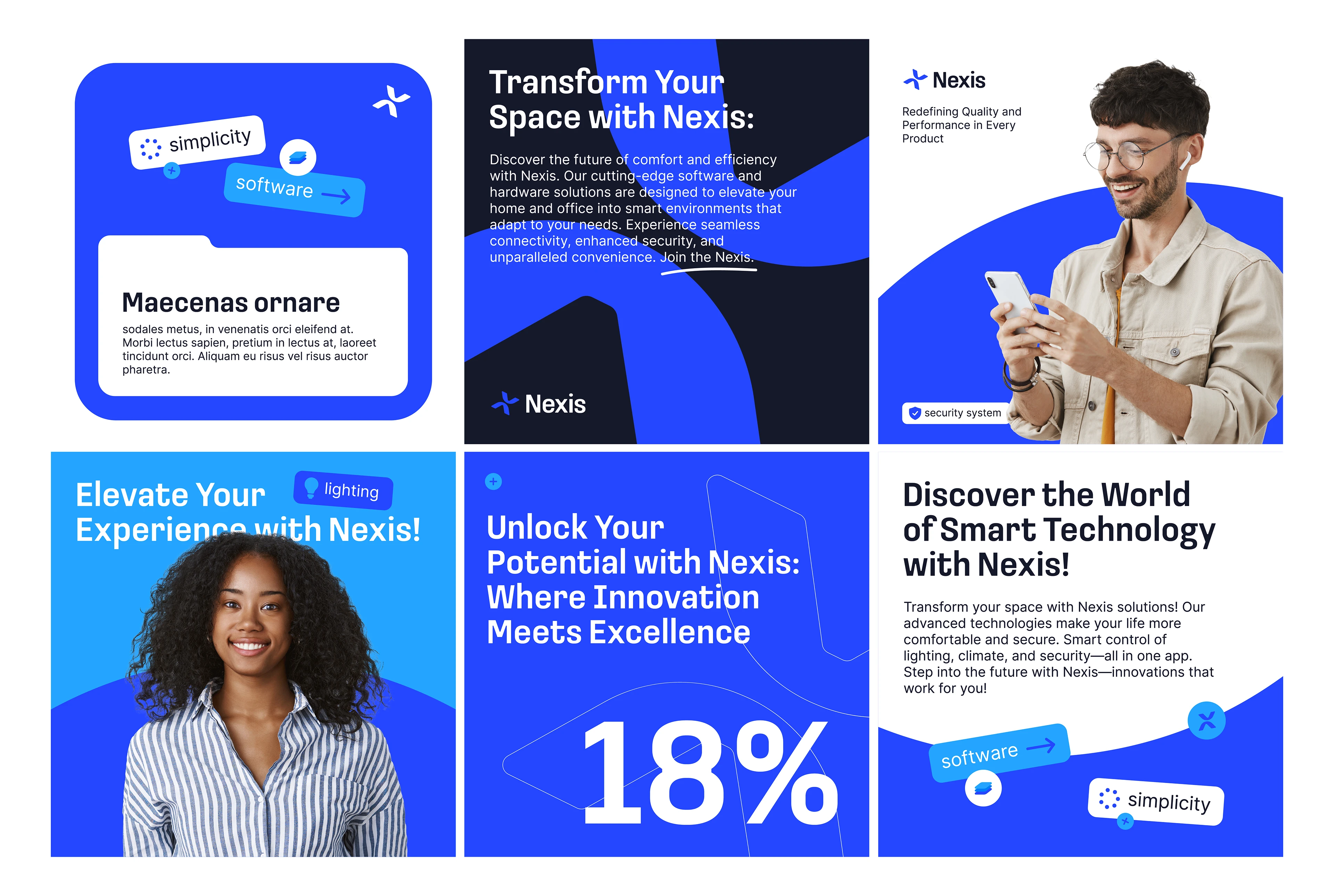 Фирменный стиль Nexis | IT компания — Изображение №8 — Брендинг на Dprofile