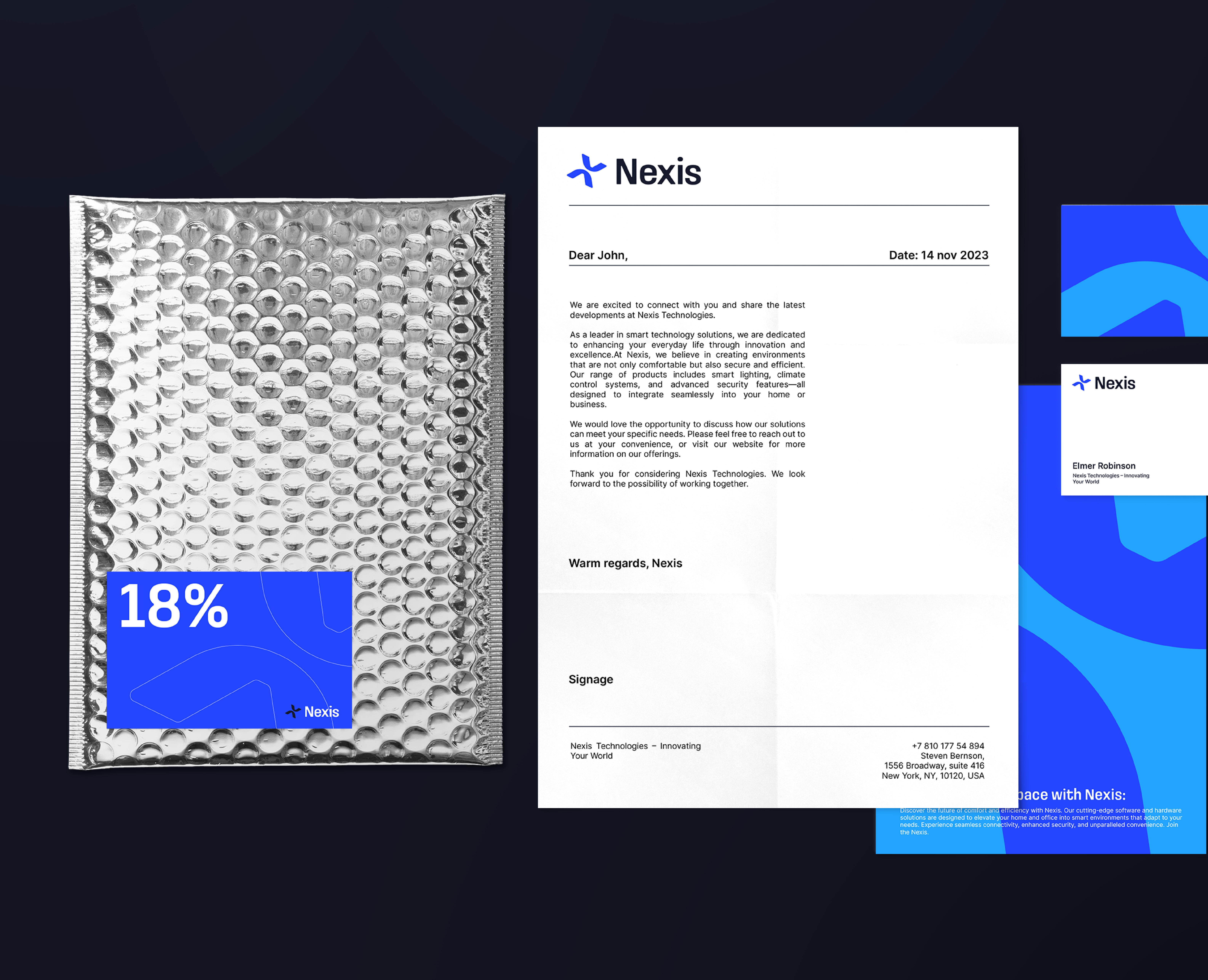 Фирменный стиль Nexis | IT компания — Брендинг на Dprofile