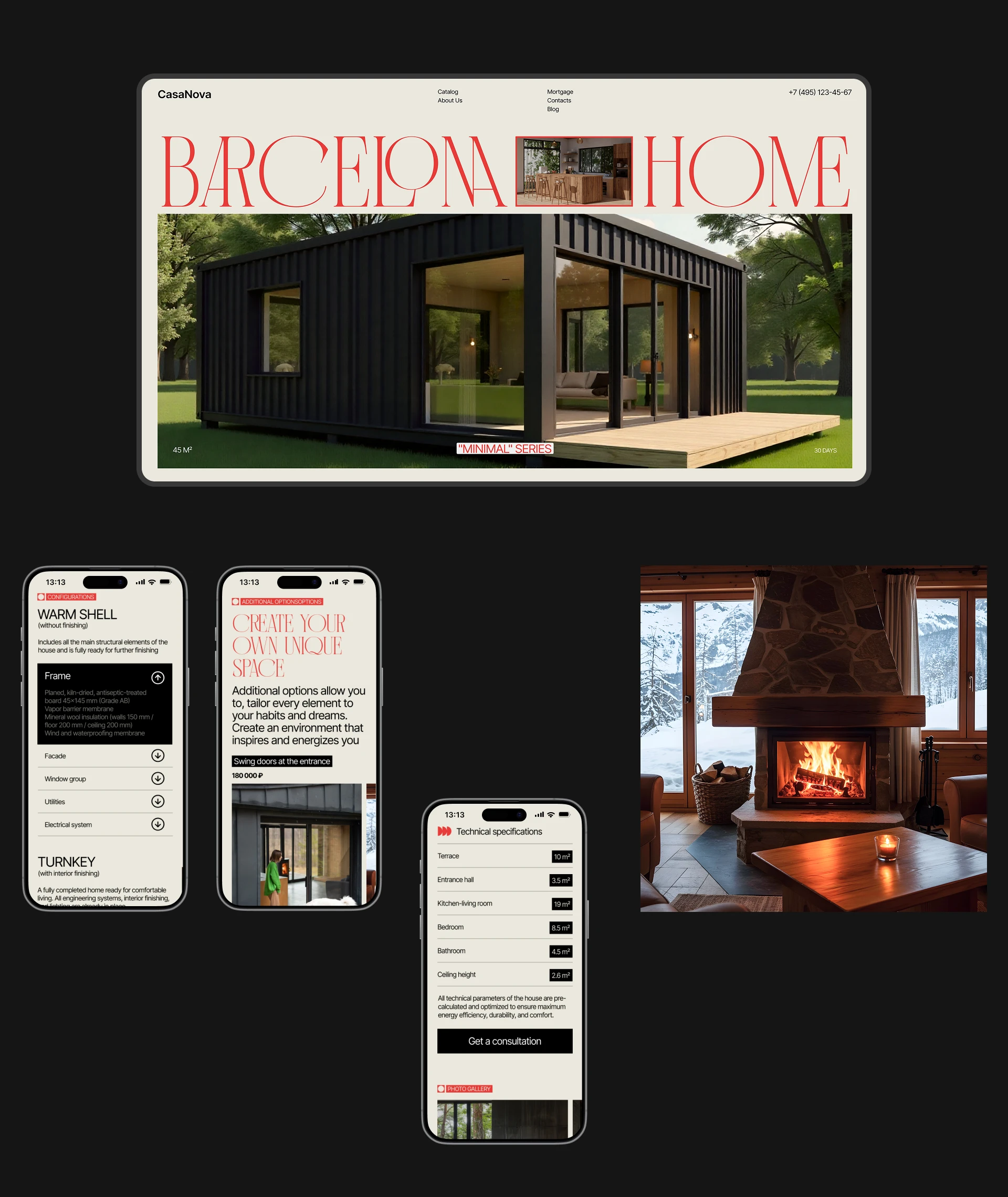 CasaNova | Corporate website | UI/UX — Изображение №6 — Интерфейсы, Брендинг на Dprofile