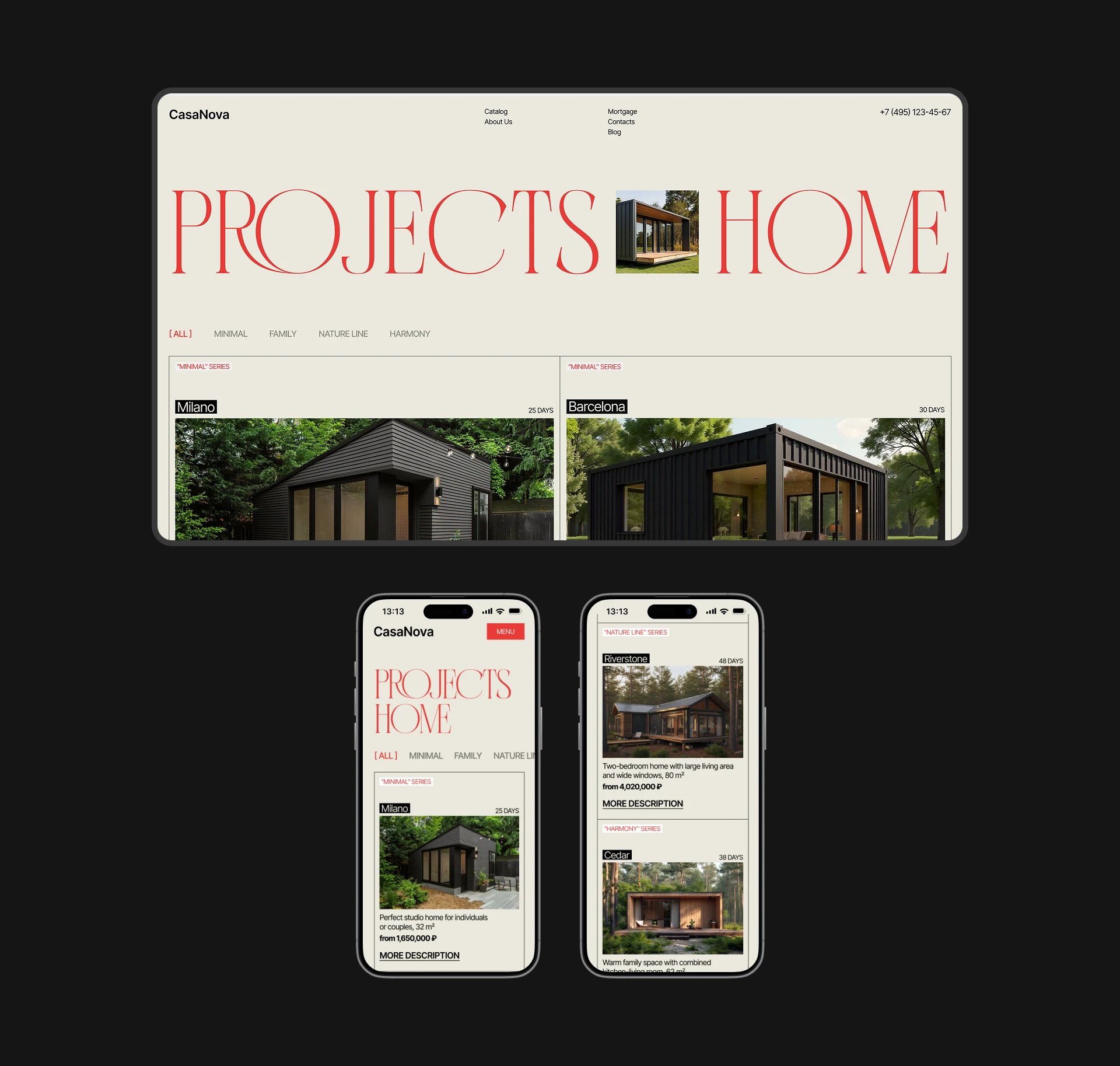 CasaNova | Corporate website | UI/UX — Изображение №4 — Интерфейсы, Брендинг на Dprofile