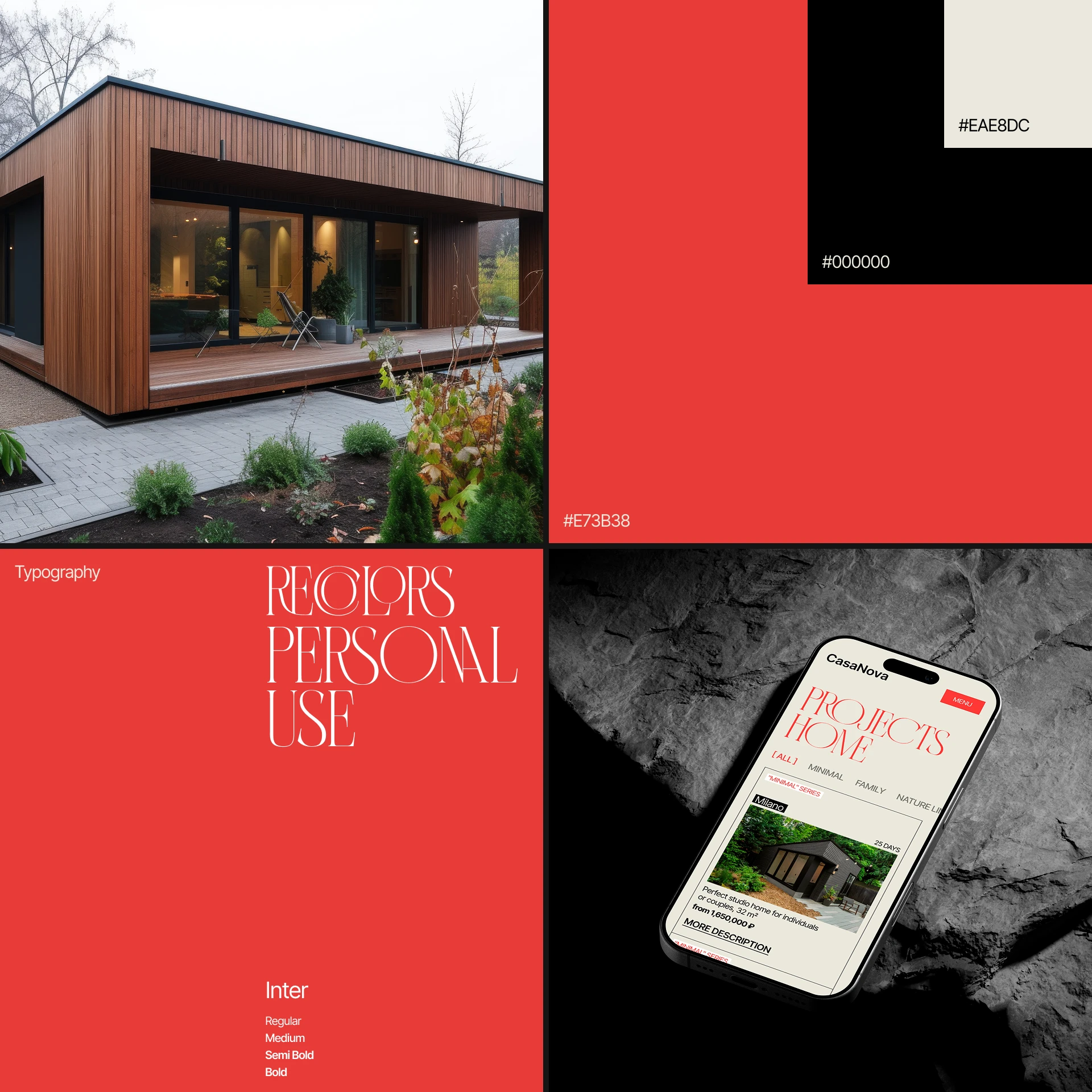 CasaNova | Corporate website | UI/UX — Изображение №3 — Интерфейсы, Брендинг на Dprofile