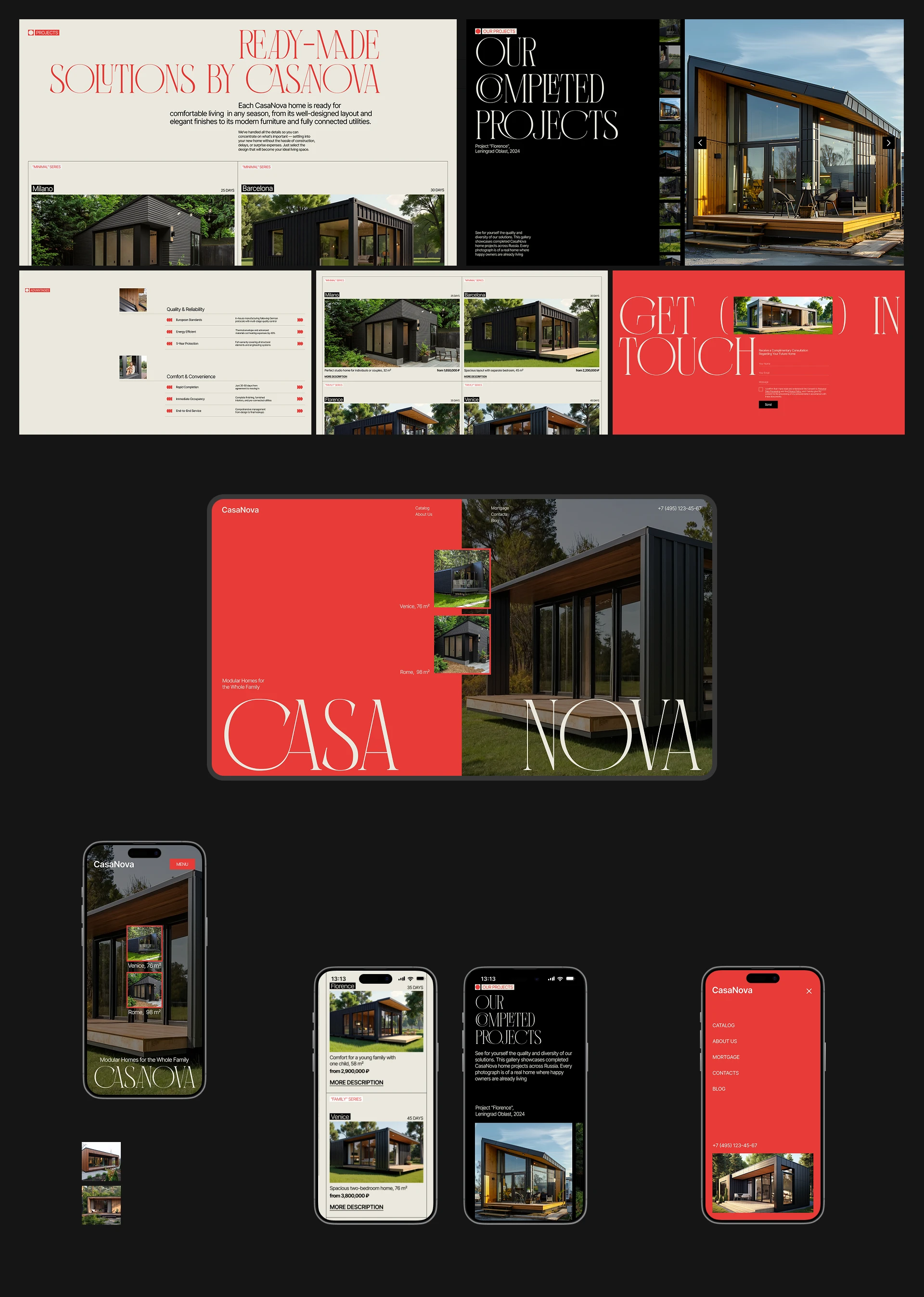 CasaNova | Corporate website | UI/UX — Изображение №2 — Интерфейсы, Брендинг на Dprofile
