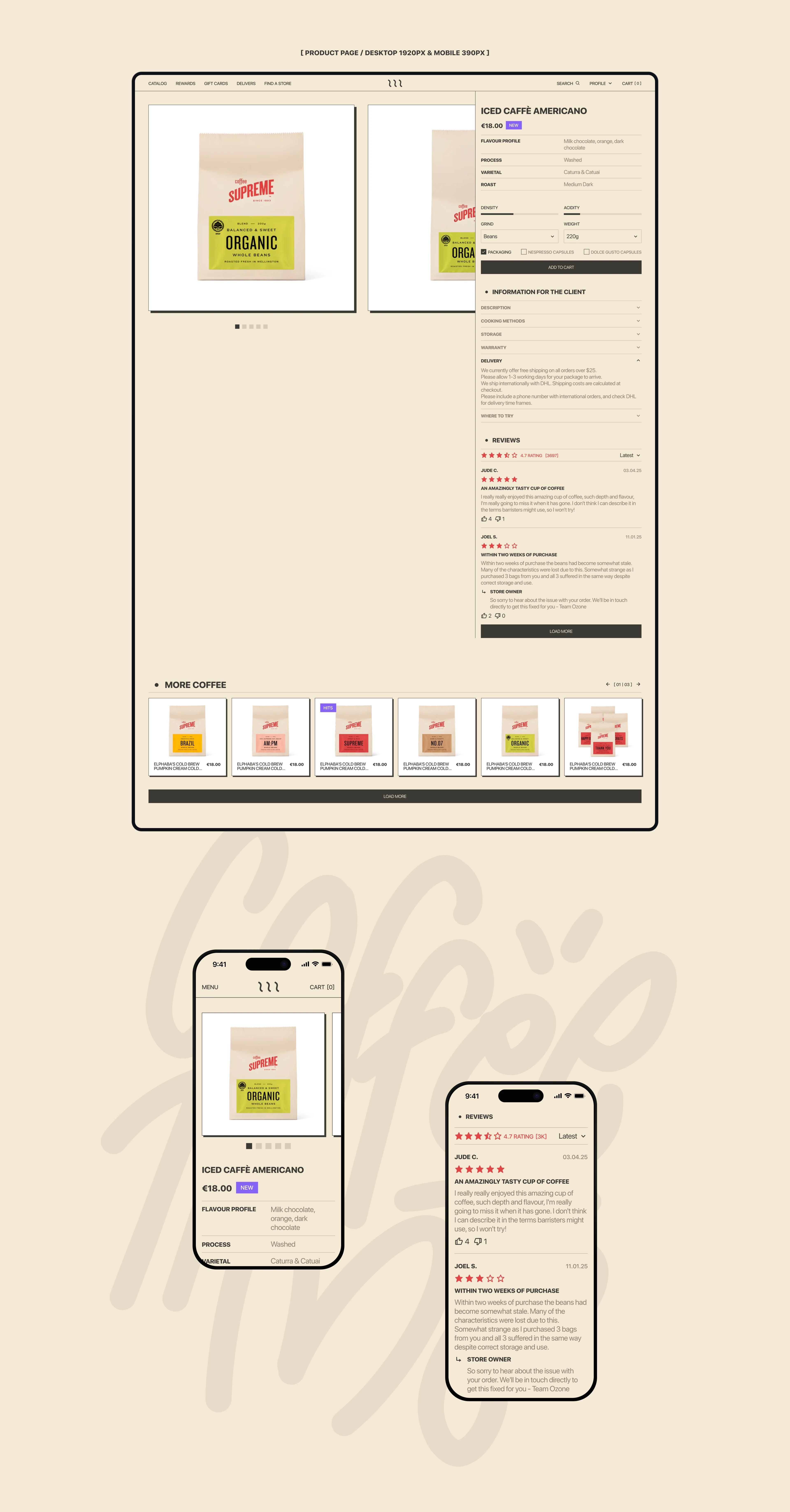 Bitter Sweet / E-commerce — Изображение №7 — Интерфейсы на Dprofile