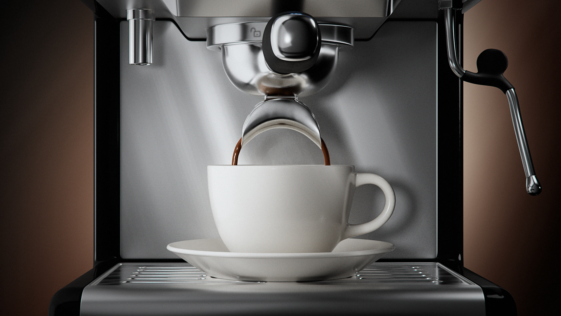 Кофемашина Kitfort | промо — Изображение №4 — 3D, Анимация на Dprofile