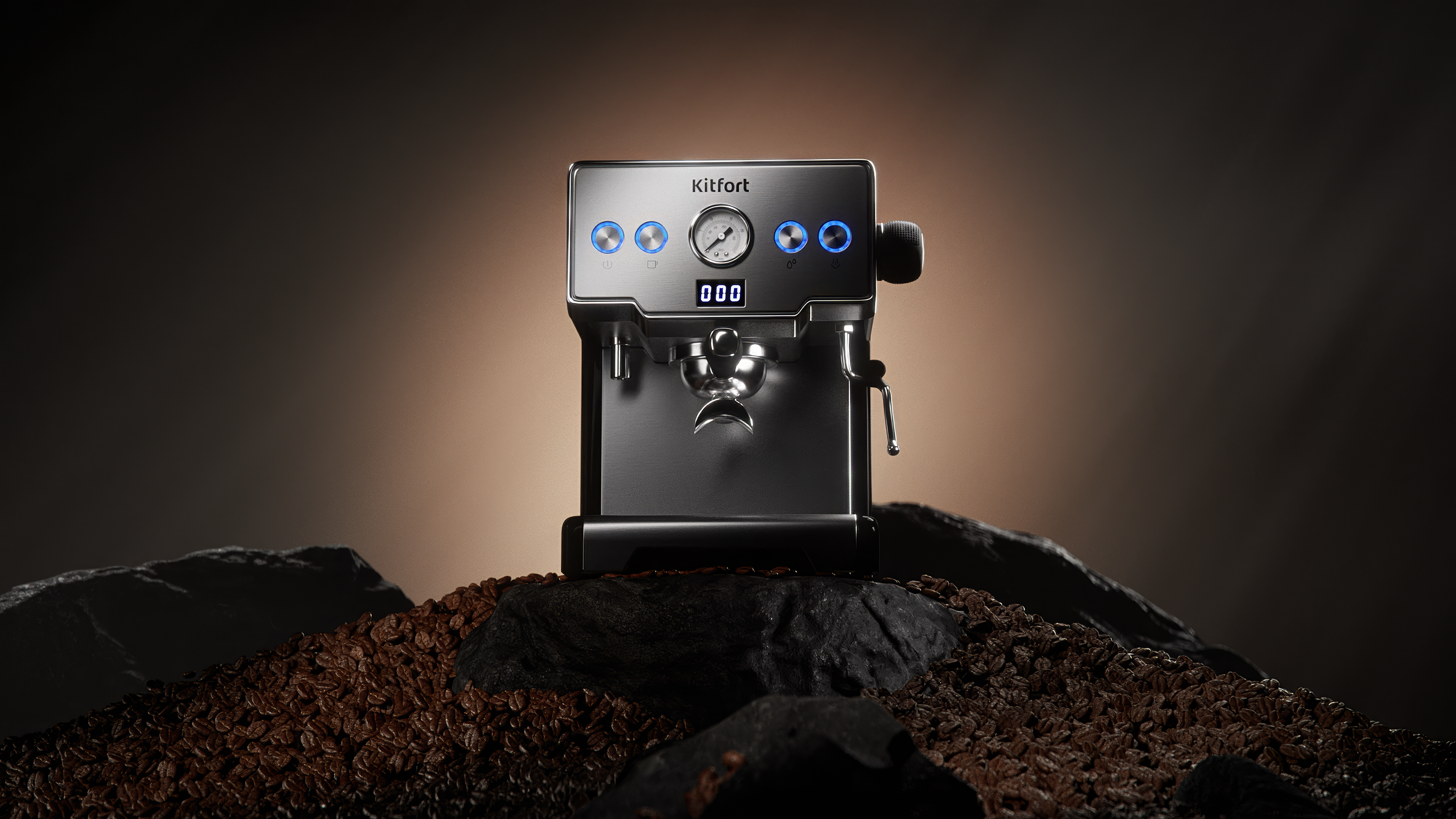 Кофемашина Kitfort | промо — Изображение №1 — 3D, Анимация на Dprofile