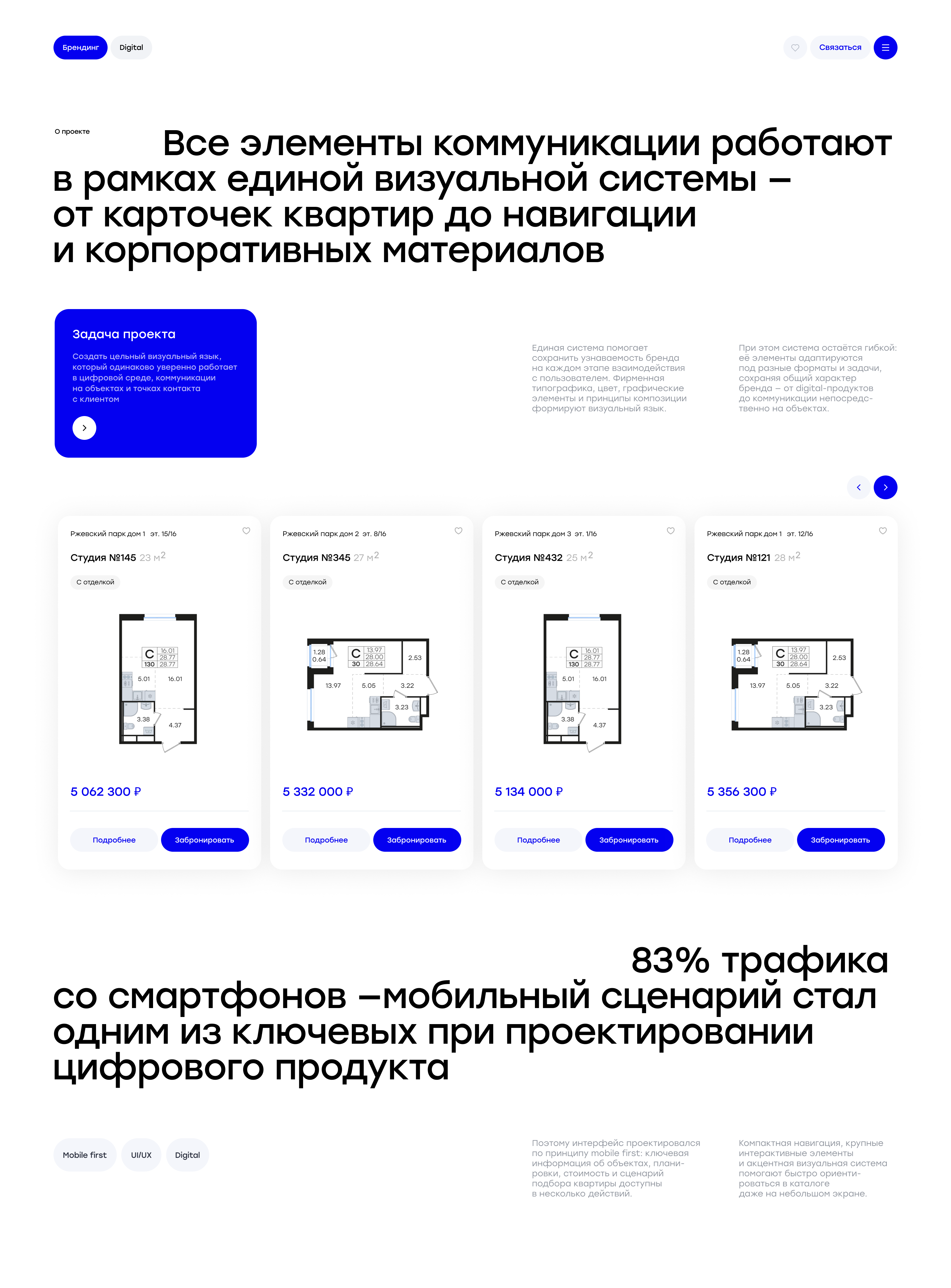 Scandinavia – Строительная компания — Изображение №4 — Интерфейсы, Брендинг на Dprofile