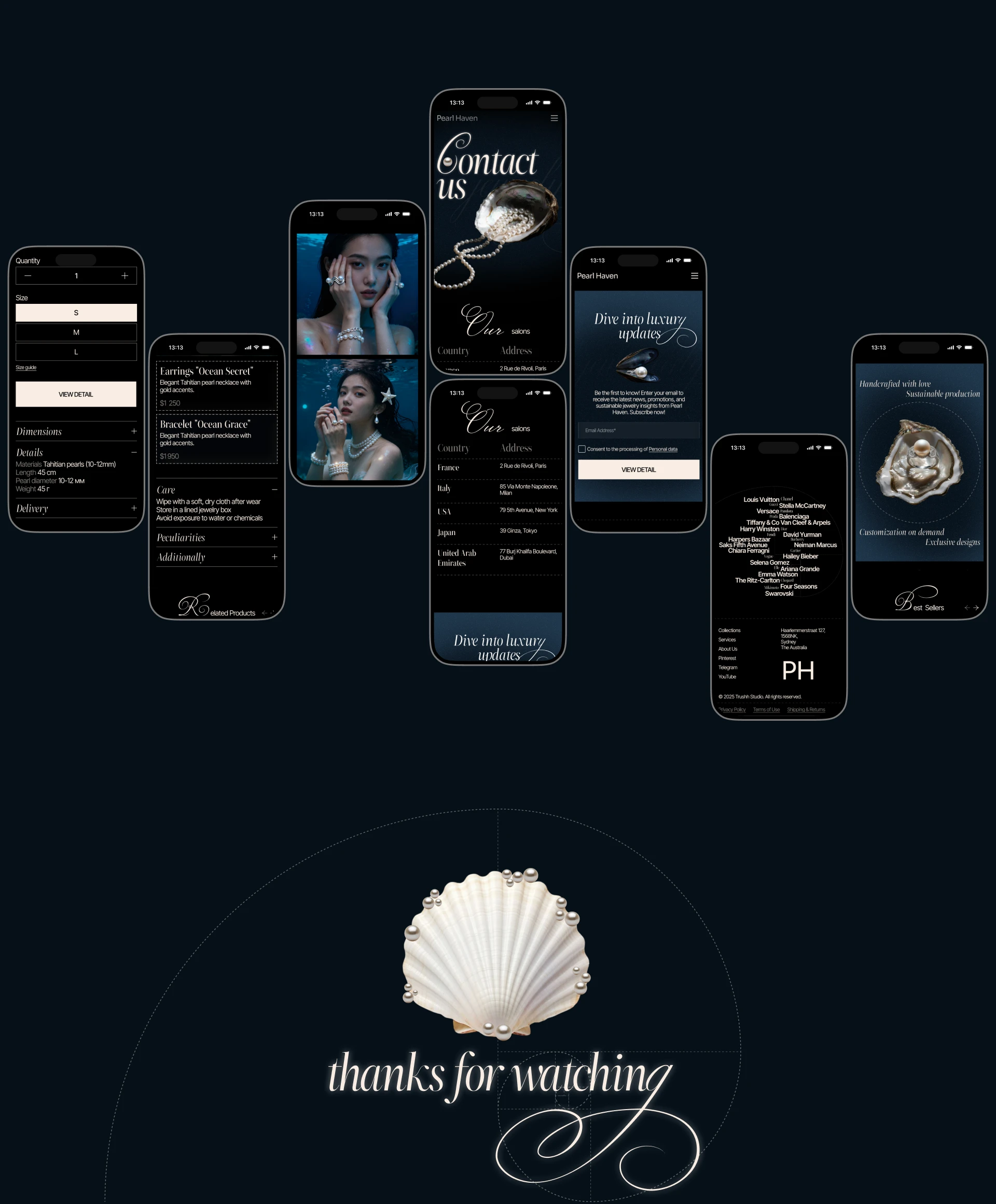 Pearl Haven | Sustainable Luxury Jewelry 2025 — Изображение №10 — Интерфейсы, Брендинг на Dprofile