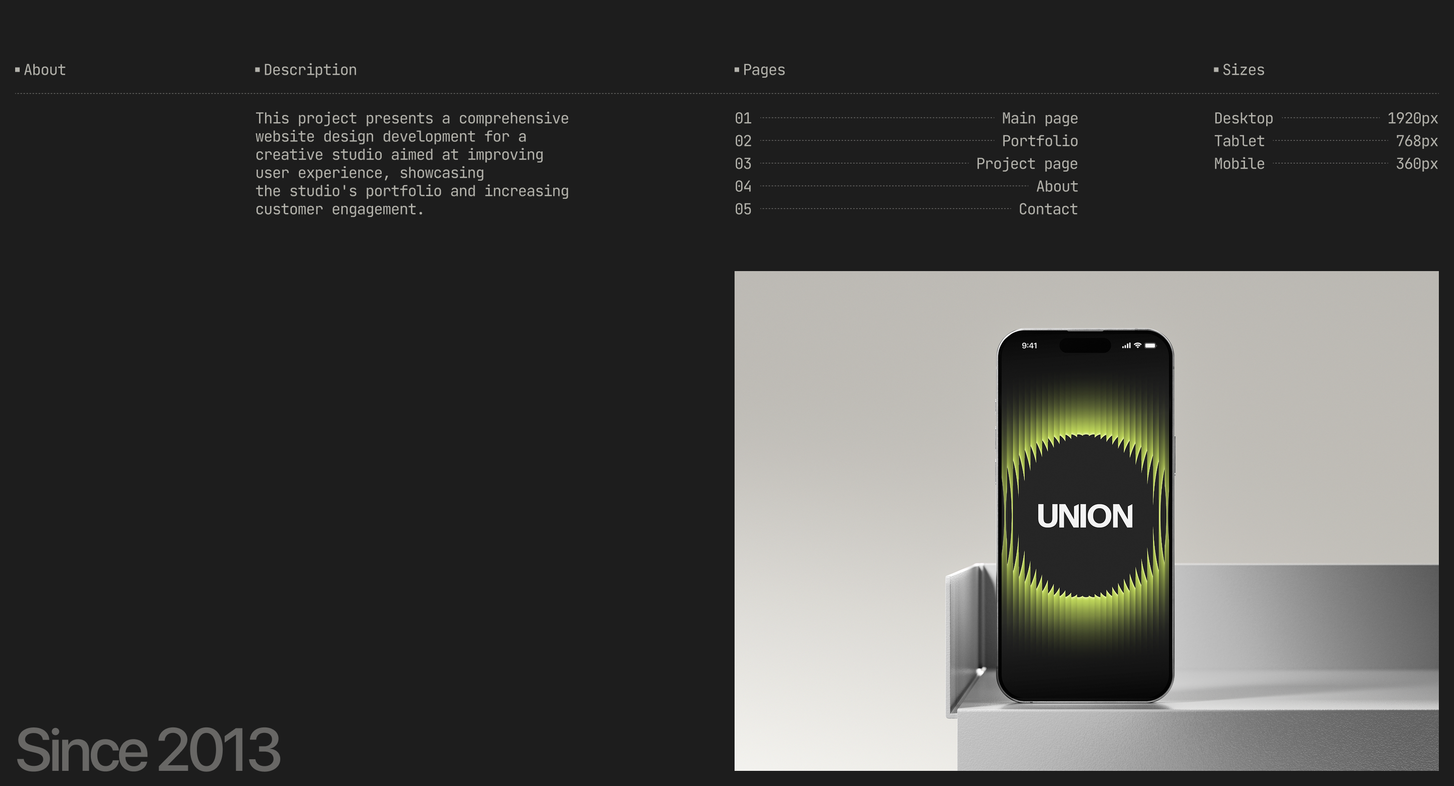 UNION | Digital studio — Изображение №2 — Интерфейсы, Графика на Dprofile