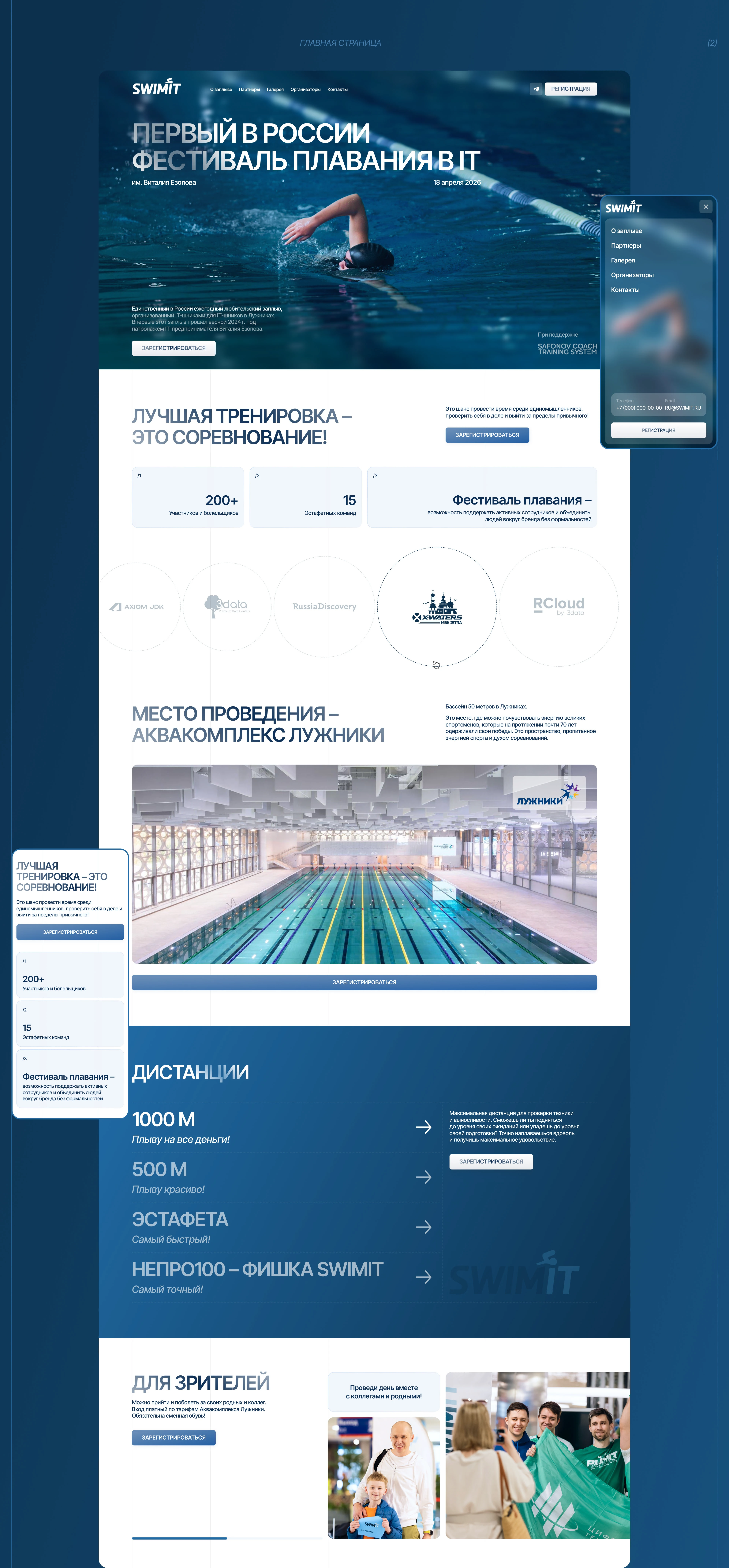 Swimit | UI/UX design — Изображение №3 — Интерфейсы на Dprofile