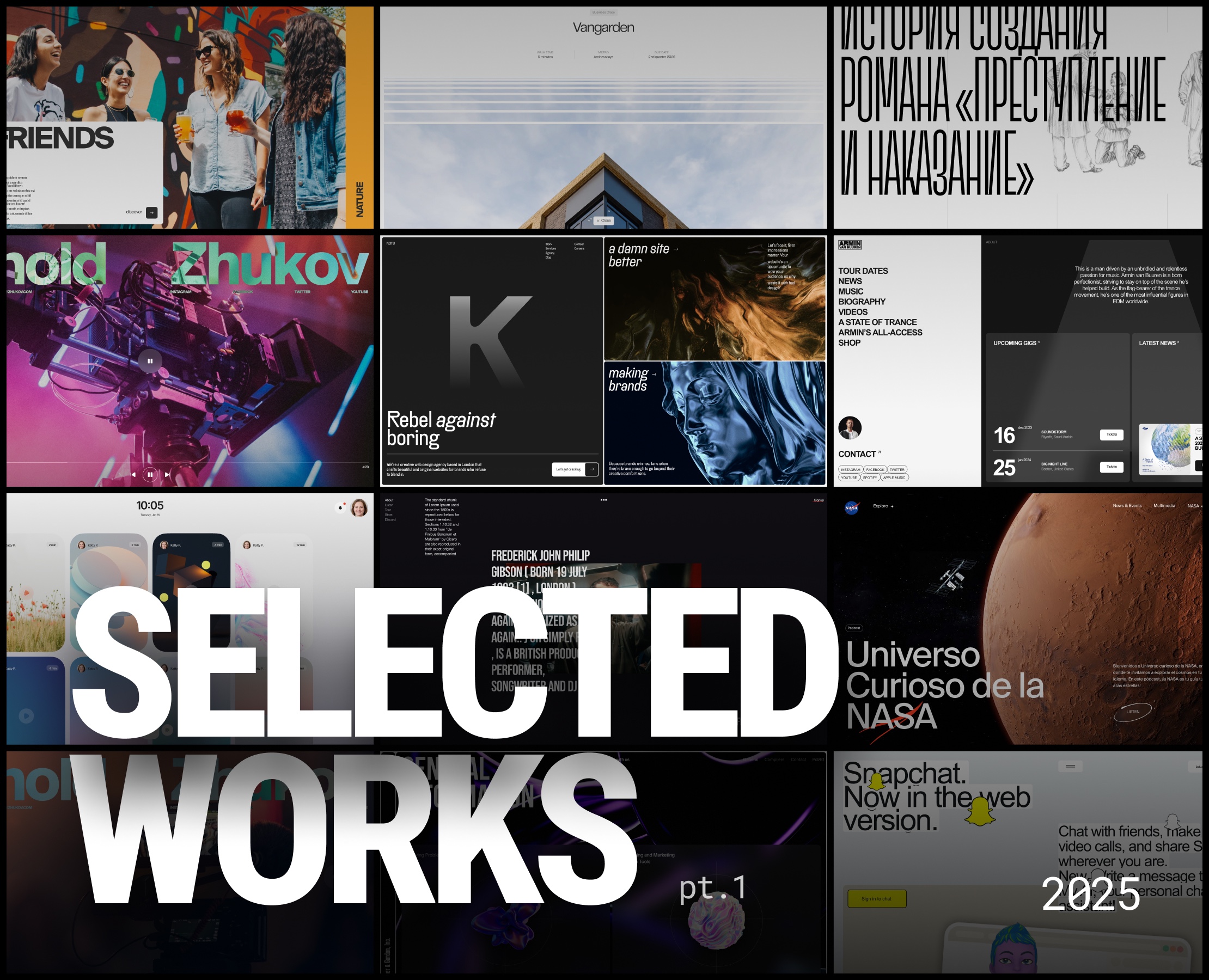 Отобранные проекты web&app — Интерфейсы на Dprofile