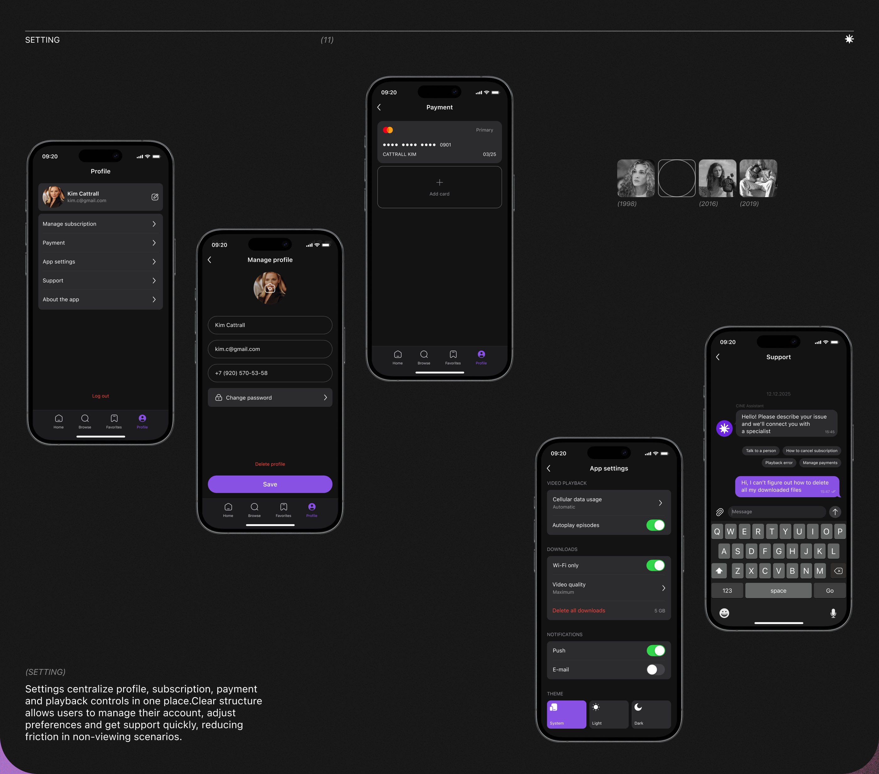 CINE | Сinema app — Изображение №13 — Интерфейсы на Dprofile