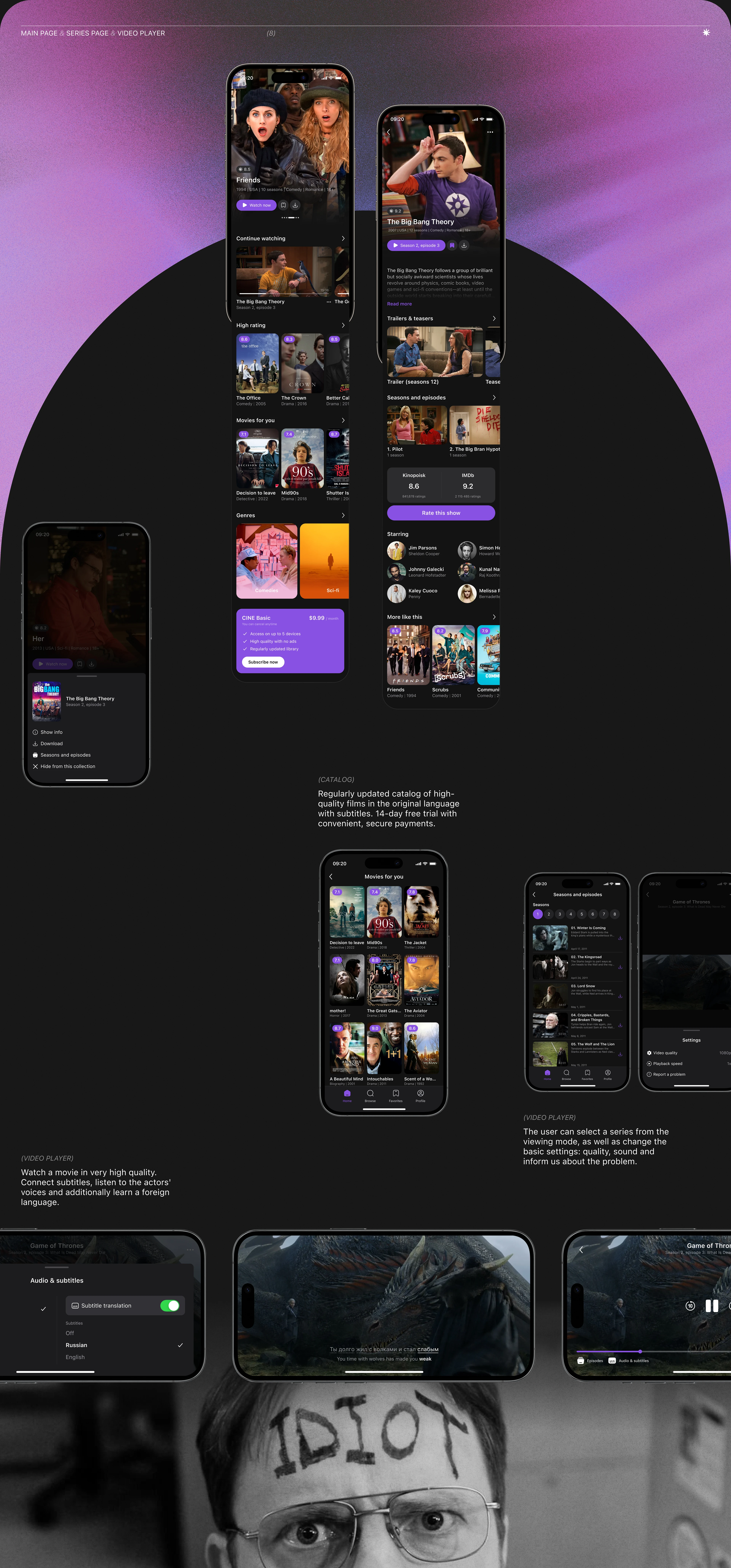 CINE | Сinema app — Изображение №9 — Интерфейсы на Dprofile