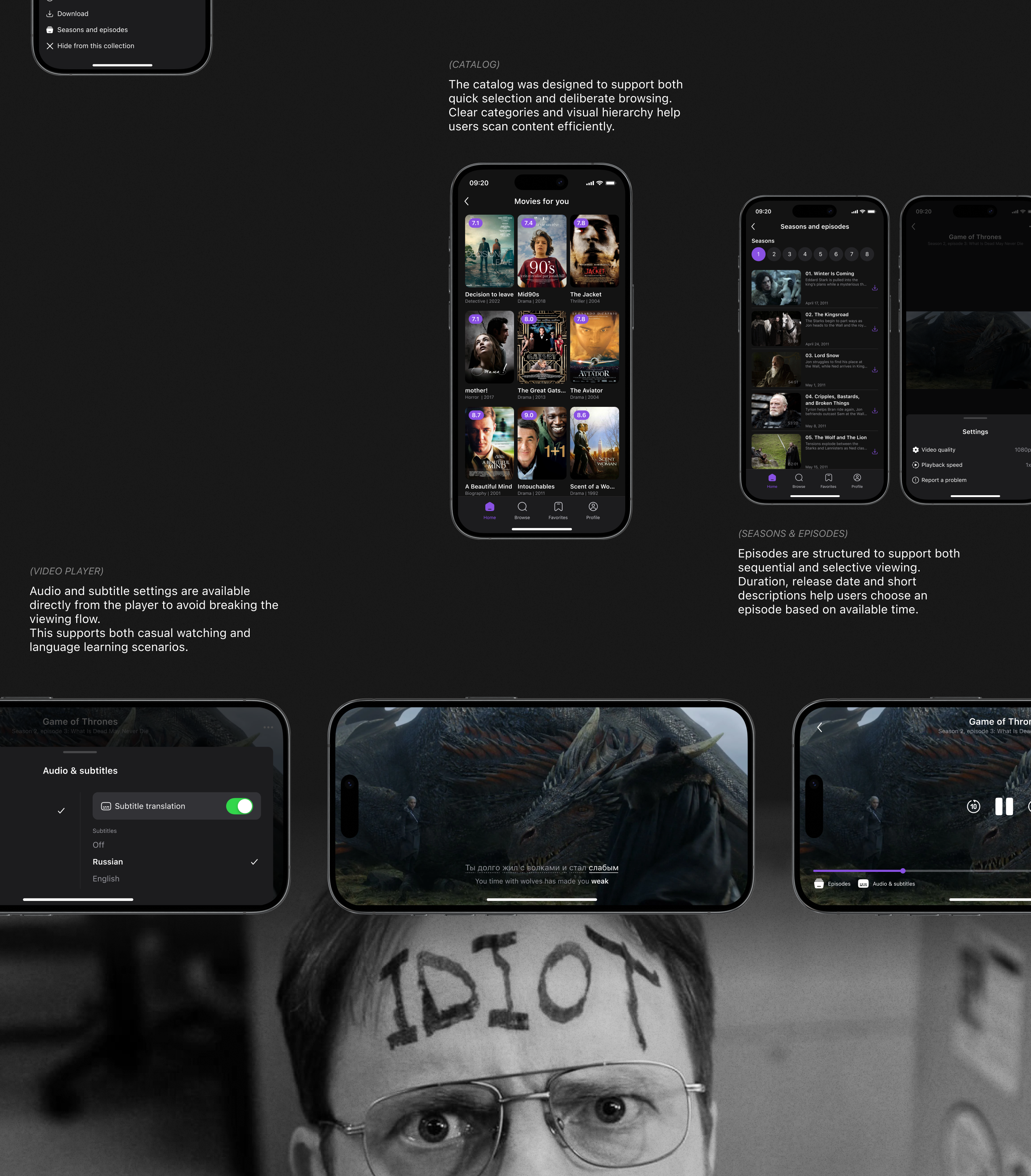 CINE | Сinema app — Изображение №10 — Интерфейсы на Dprofile