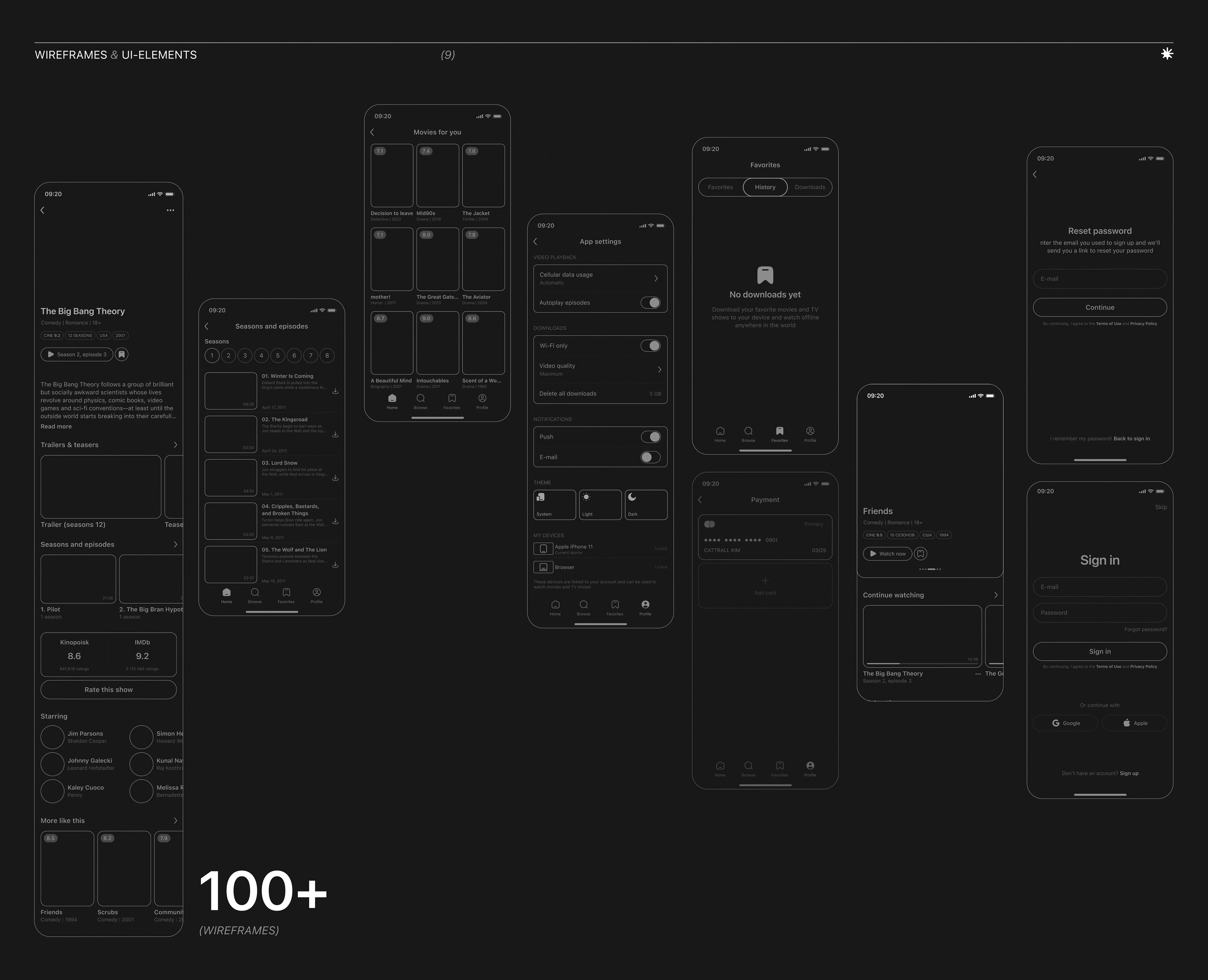 CINE | Сinema app — Изображение №10 — Интерфейсы на Dprofile