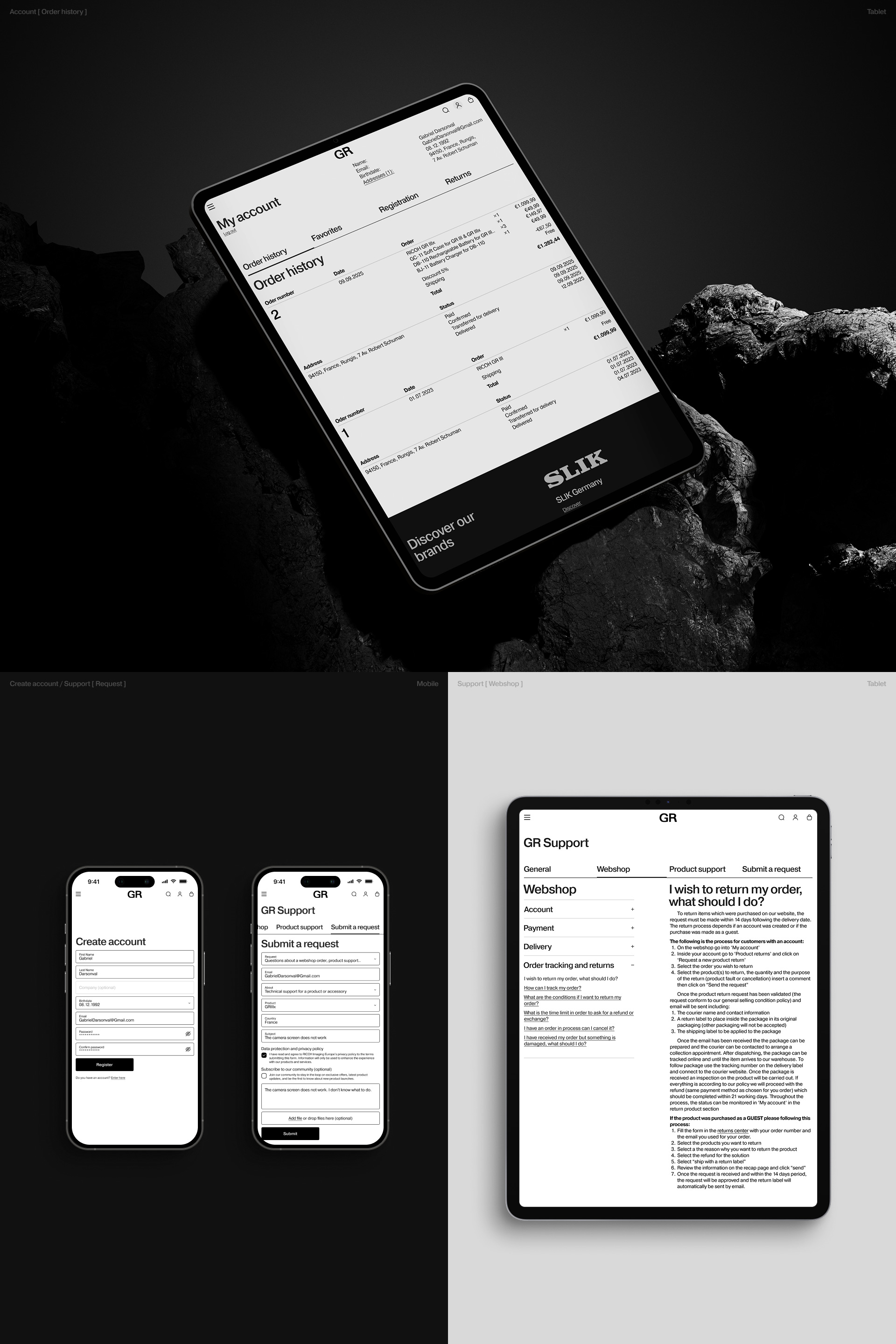Ricoh GR | Интернет-магазин — Изображение №7 — Интерфейсы, Анимация на Dprofile