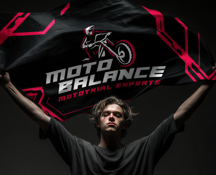 Айдентика MotoBalance — школы мототриала — Брендинг на Dprofile