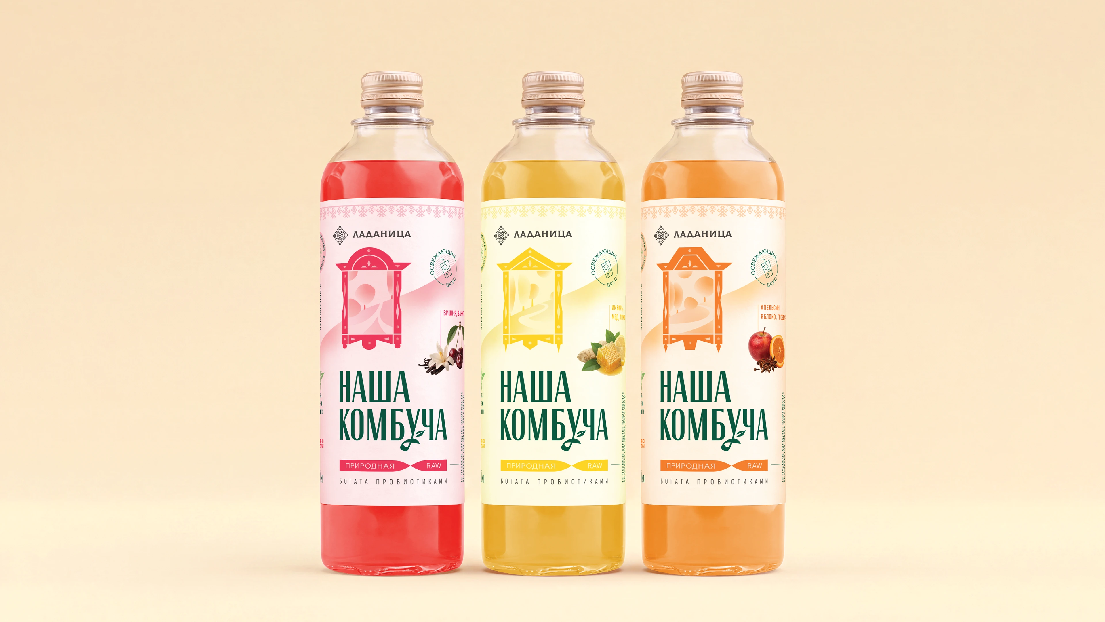 Наша Комбуча | packaging — Изображение №1 — Брендинг, Промдизайн на Dprofile