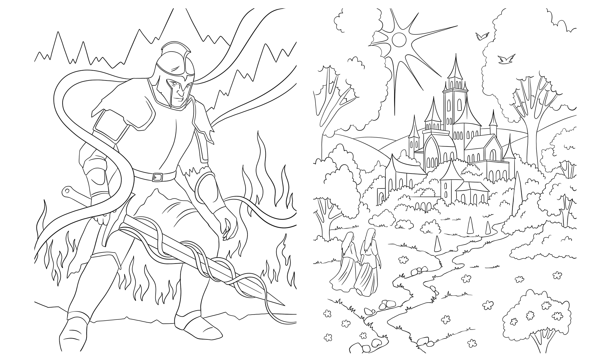 Раскраска "Средиземье" для "АСТ" — Изображение №20 — Иллюстрация на Dprofile