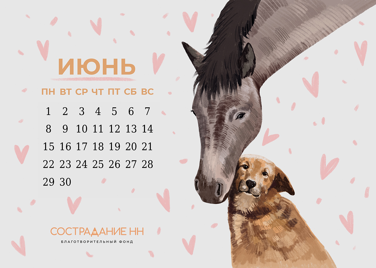 Календарь "Сострадание НН" х "Кантри" — Изображение №7 — Иллюстрация на Dprofile