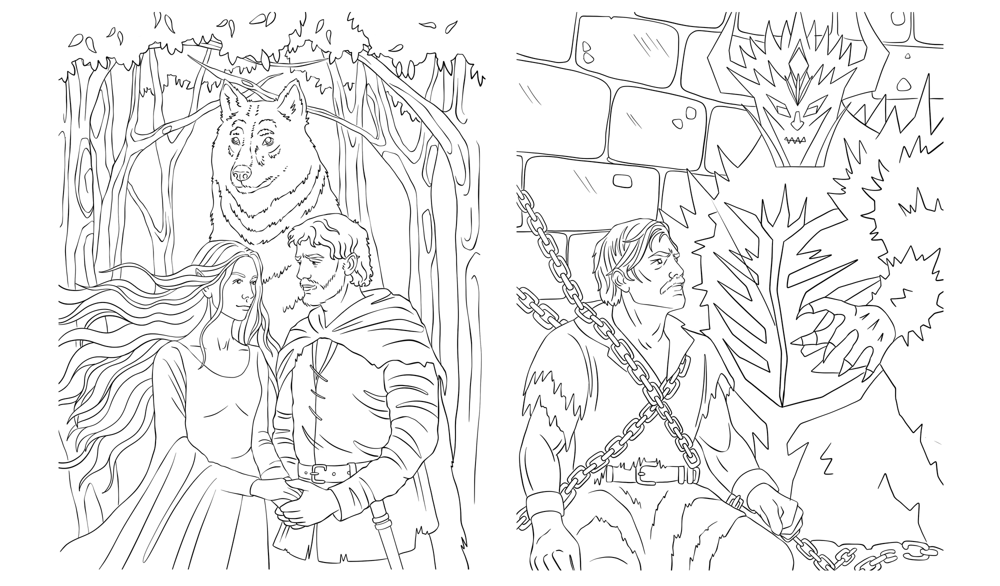 Раскраска "Средиземье" для "АСТ" — Изображение №11 — Иллюстрация на Dprofile