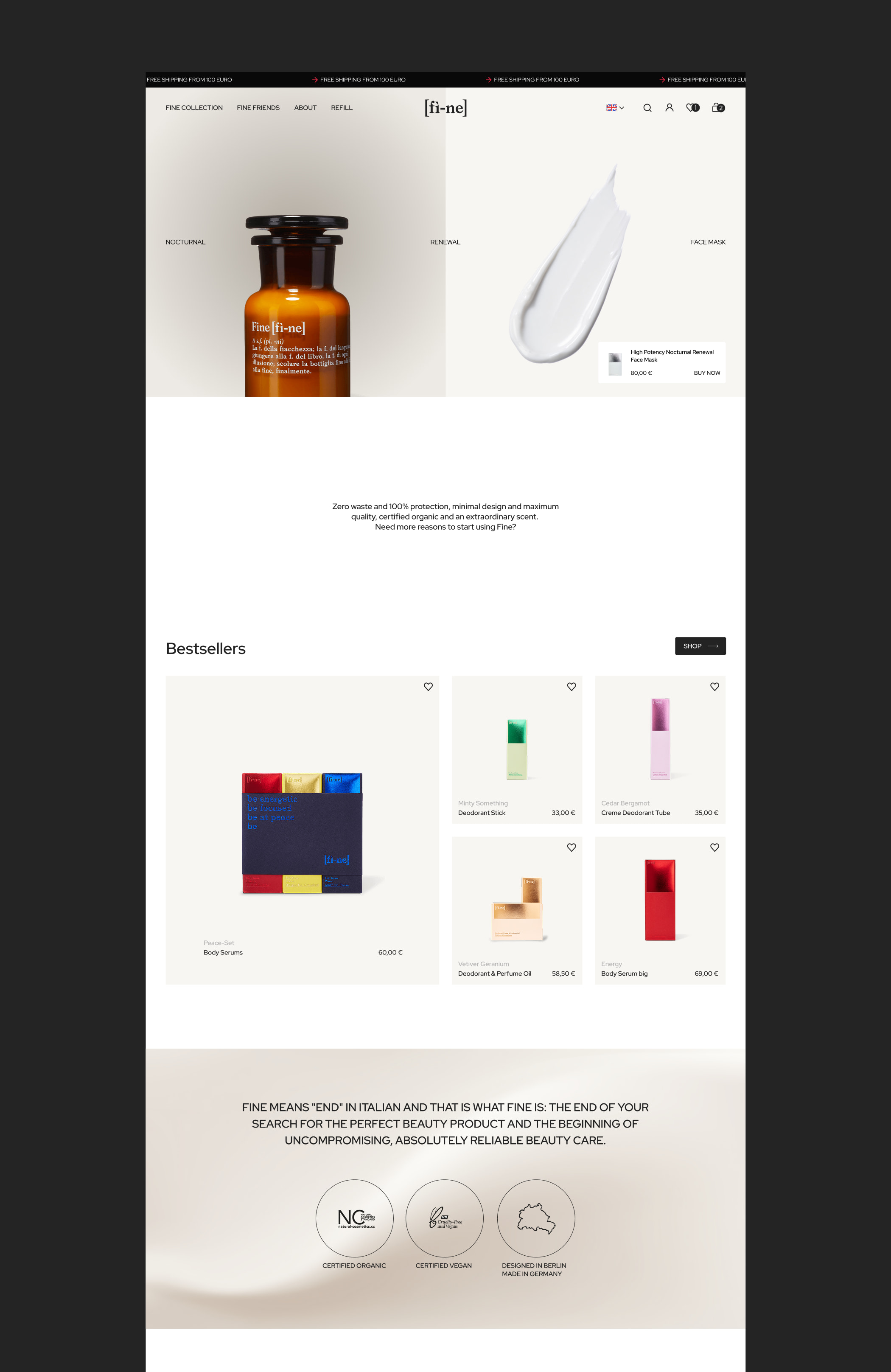 FI-NE | Редизайн интернет-магазина — Изображение №3 — Интерфейсы, Маркетинг на Dprofile