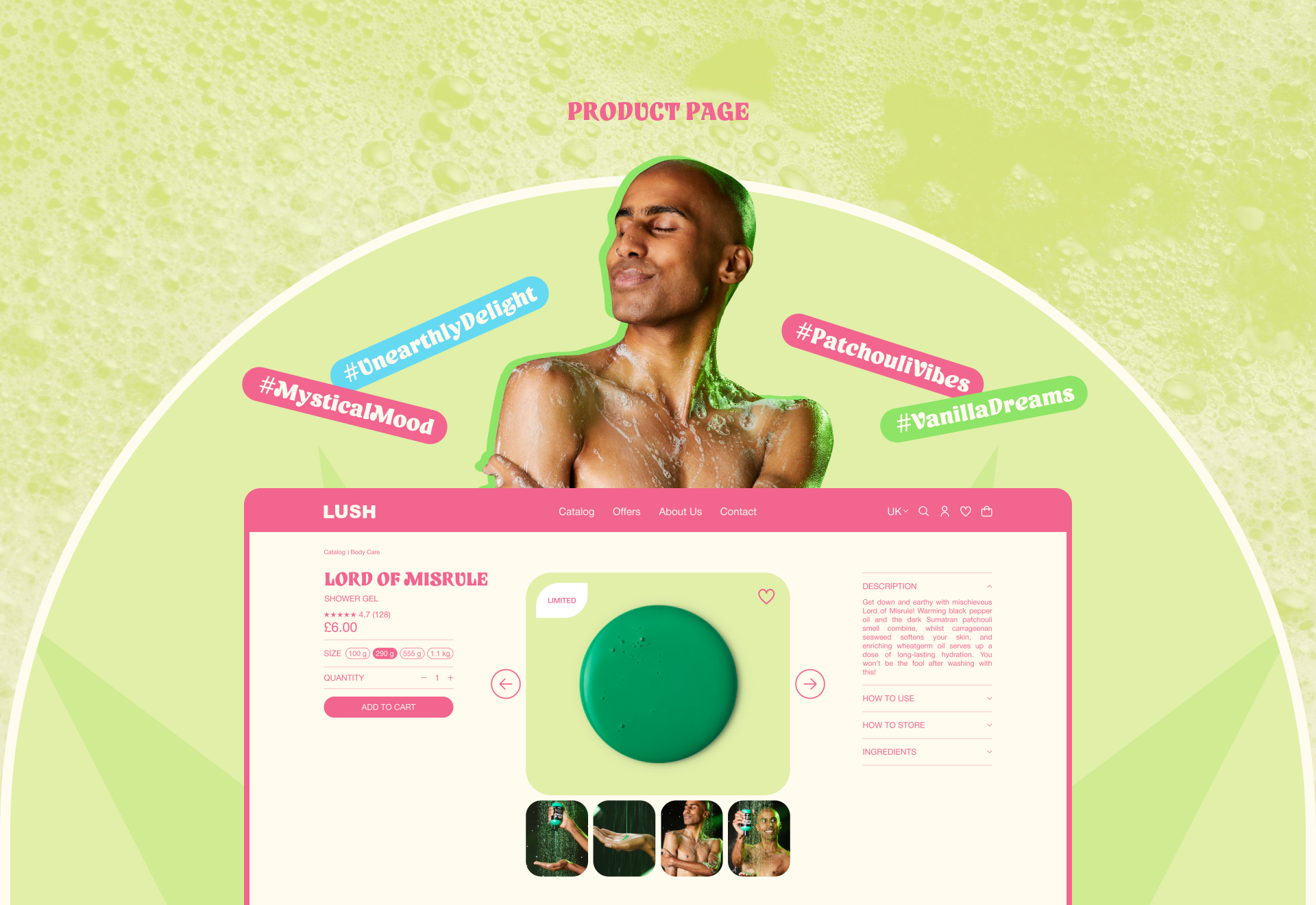 LUSH | Редизайн Интернет-магазина — Изображение №11 — Интерфейсы, Графика на Dprofile