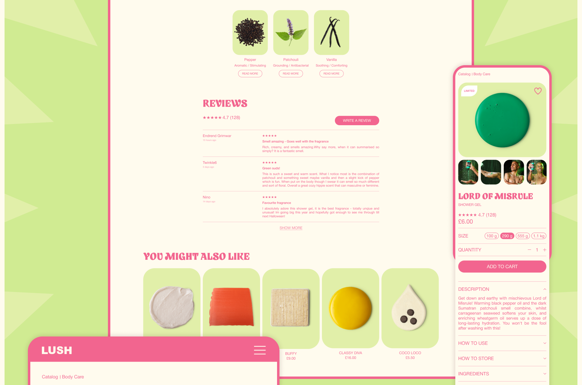 LUSH | Редизайн Интернет-магазина — Изображение №12 — Интерфейсы, Графика на Dprofile
