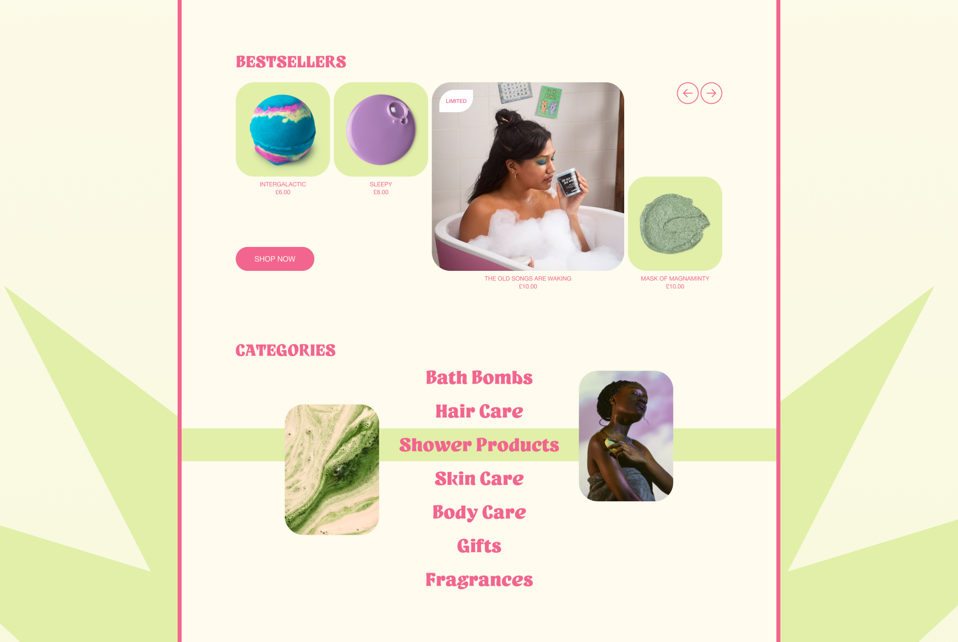 LUSH | Редизайн Интернет-магазина — Изображение №3 — Интерфейсы, Графика на Dprofile