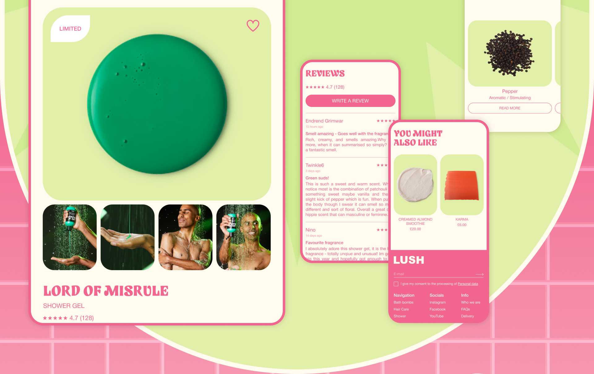LUSH | Редизайн Интернет-магазина — Изображение №13 — Интерфейсы, Графика на Dprofile
