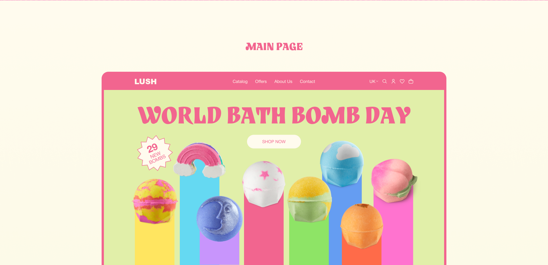 LUSH | Редизайн Интернет-магазина — Изображение №2 — Интерфейсы, Графика на Dprofile