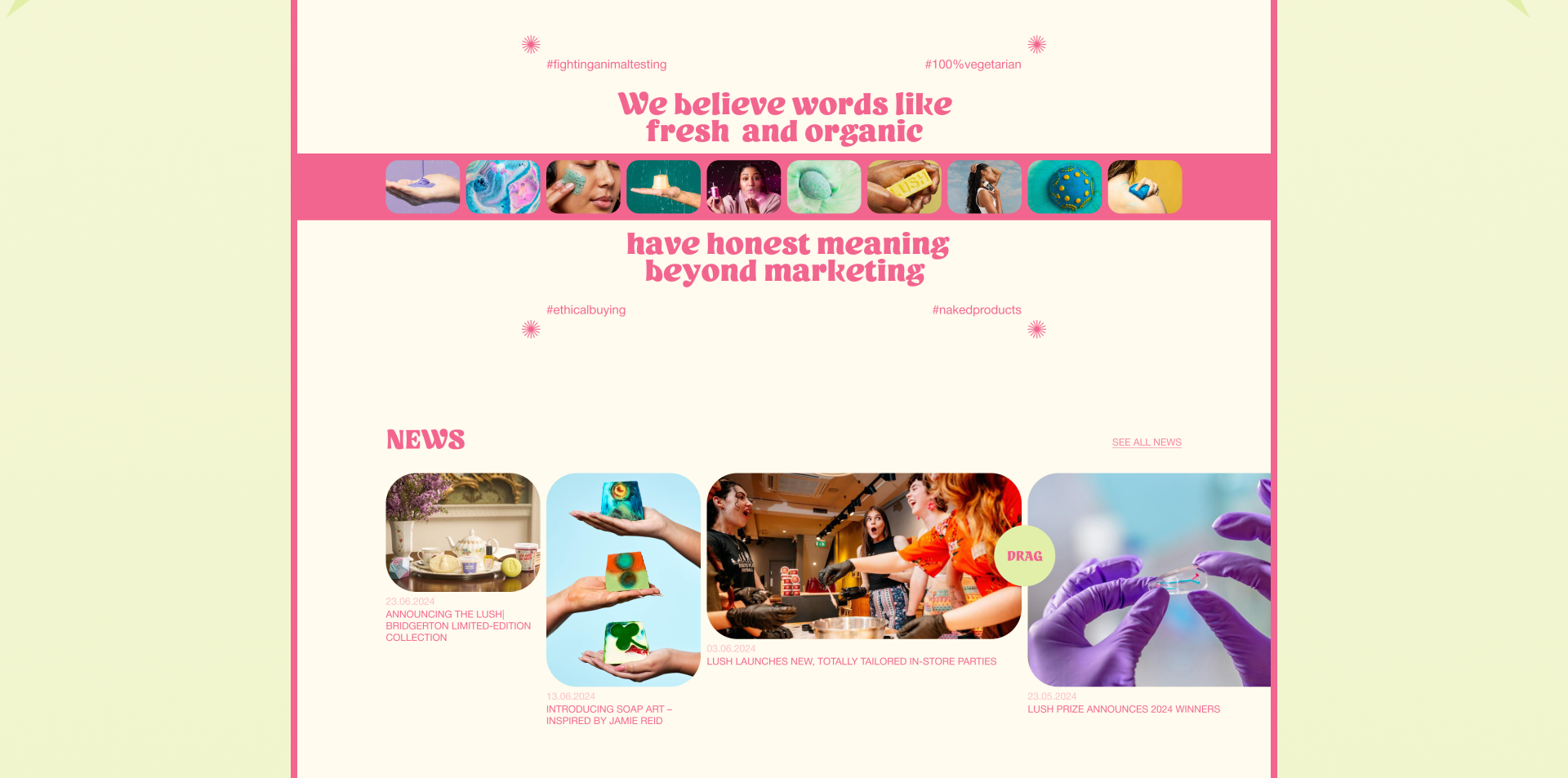 LUSH | Редизайн Интернет-магазина — Изображение №5 — Интерфейсы, Графика на Dprofile