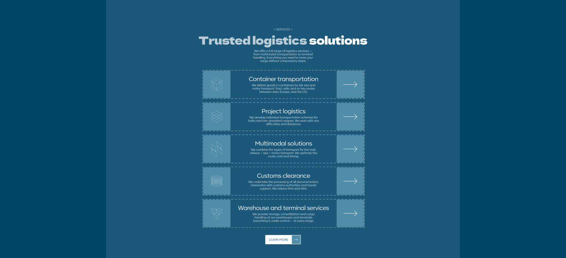 Box Cargo: Корпоративный сайт и брендинг — Изображение №4 — Интерфейсы, Брендинг на Dprofile