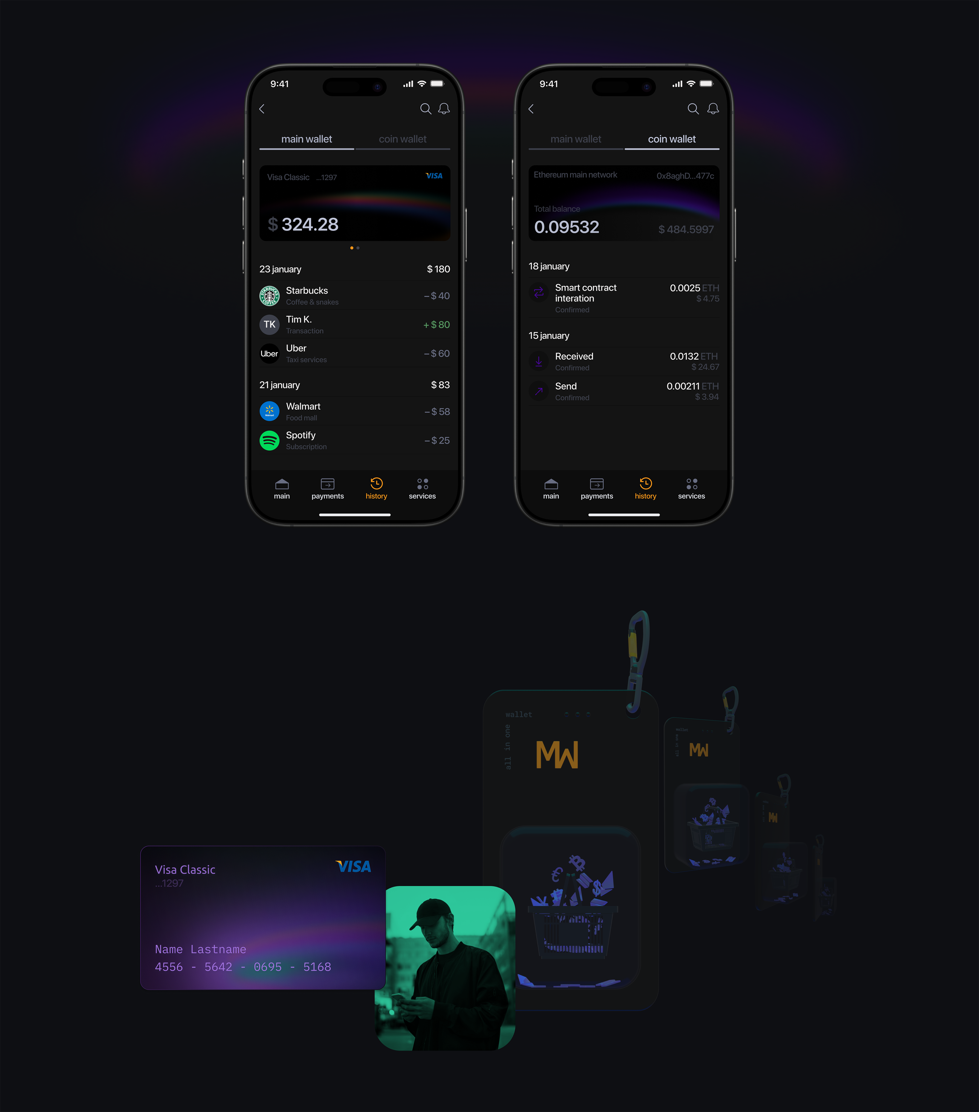 Multy wallet — Изображение №4 — Интерфейсы на Dprofile